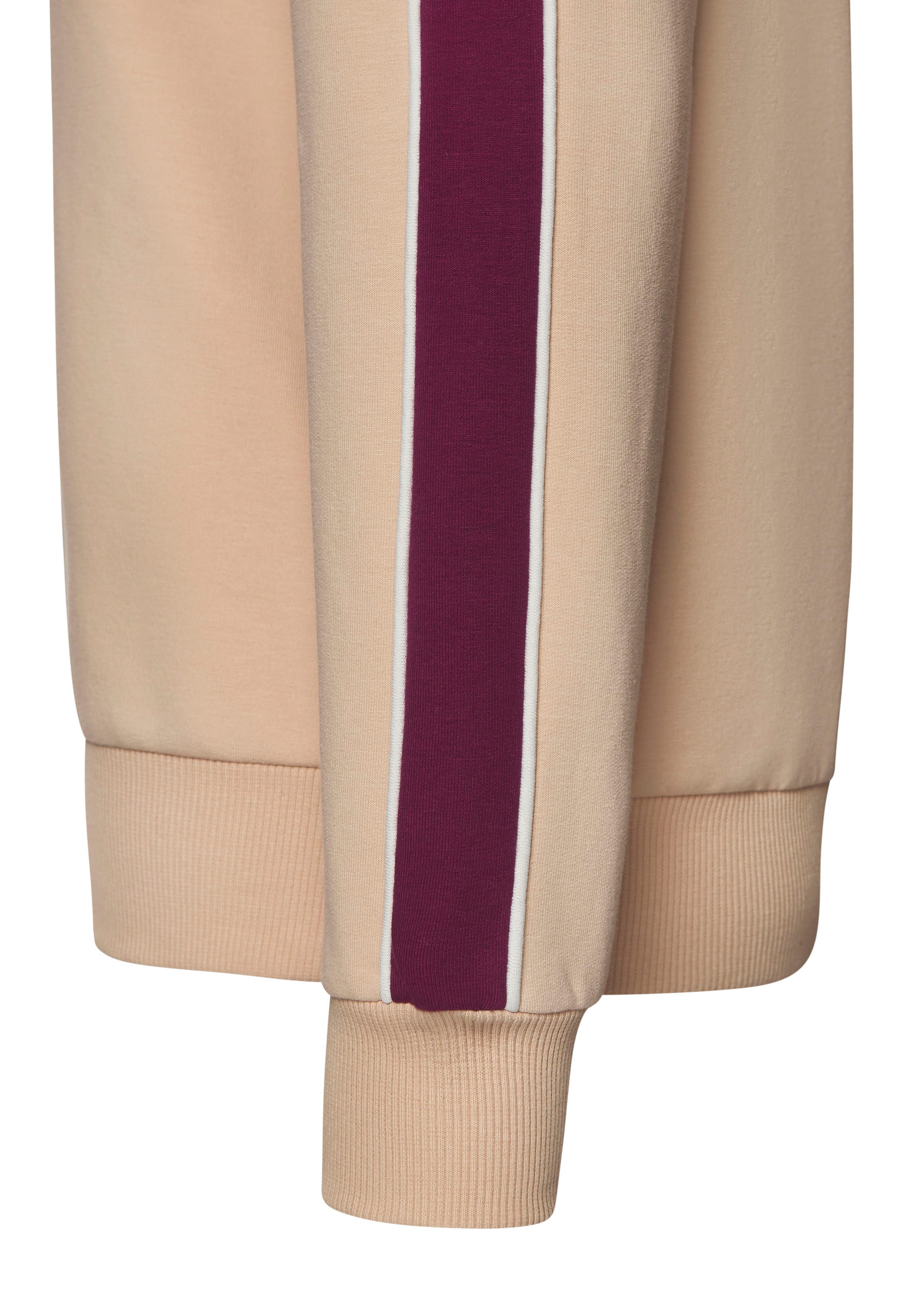 s.Oliver RED LABEL Beachwear Hoodie met contrasterende accenten, loungewear (1-delig)