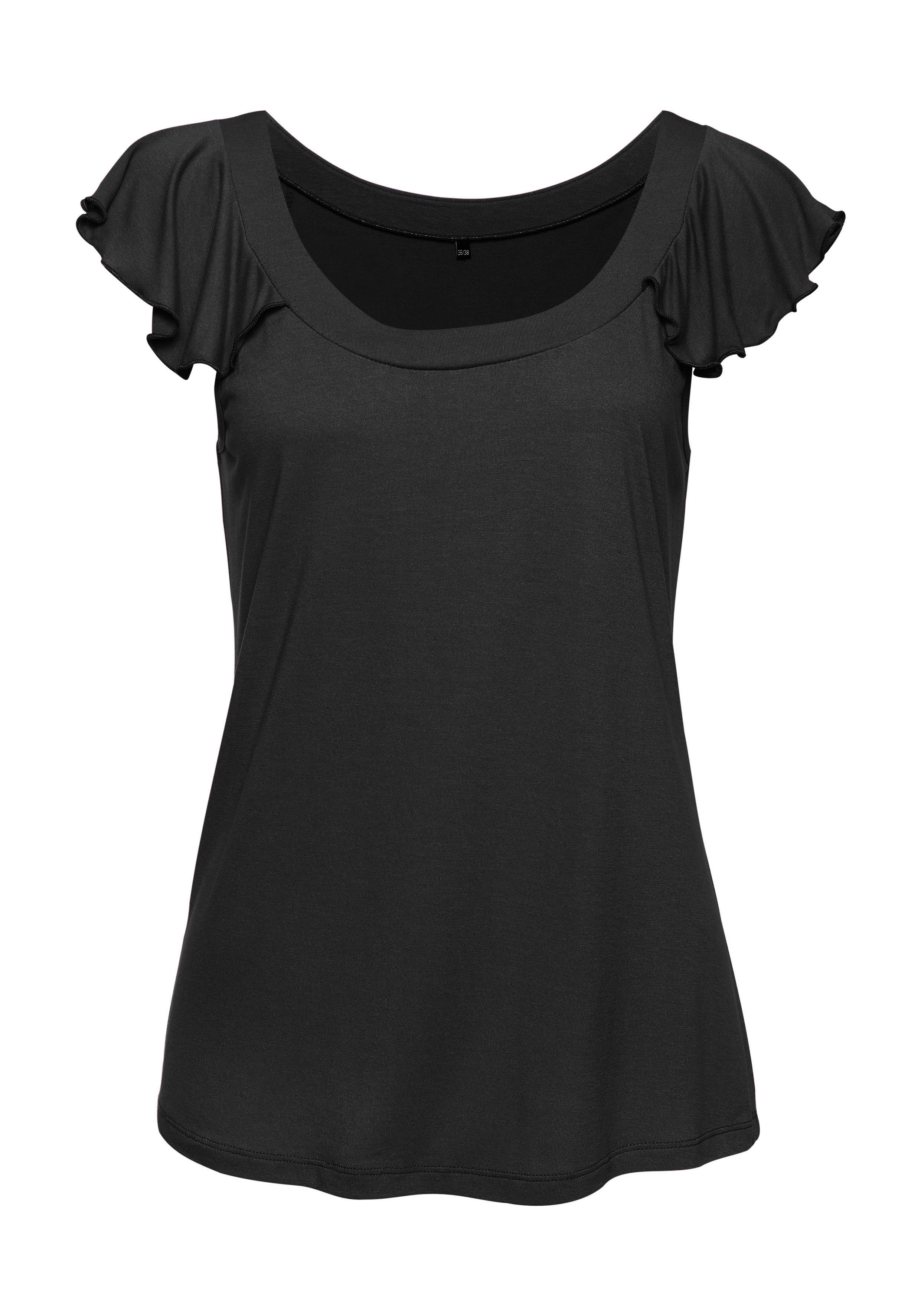 Vivance Shirt met ronde hals shirts maat 40/42 zwart