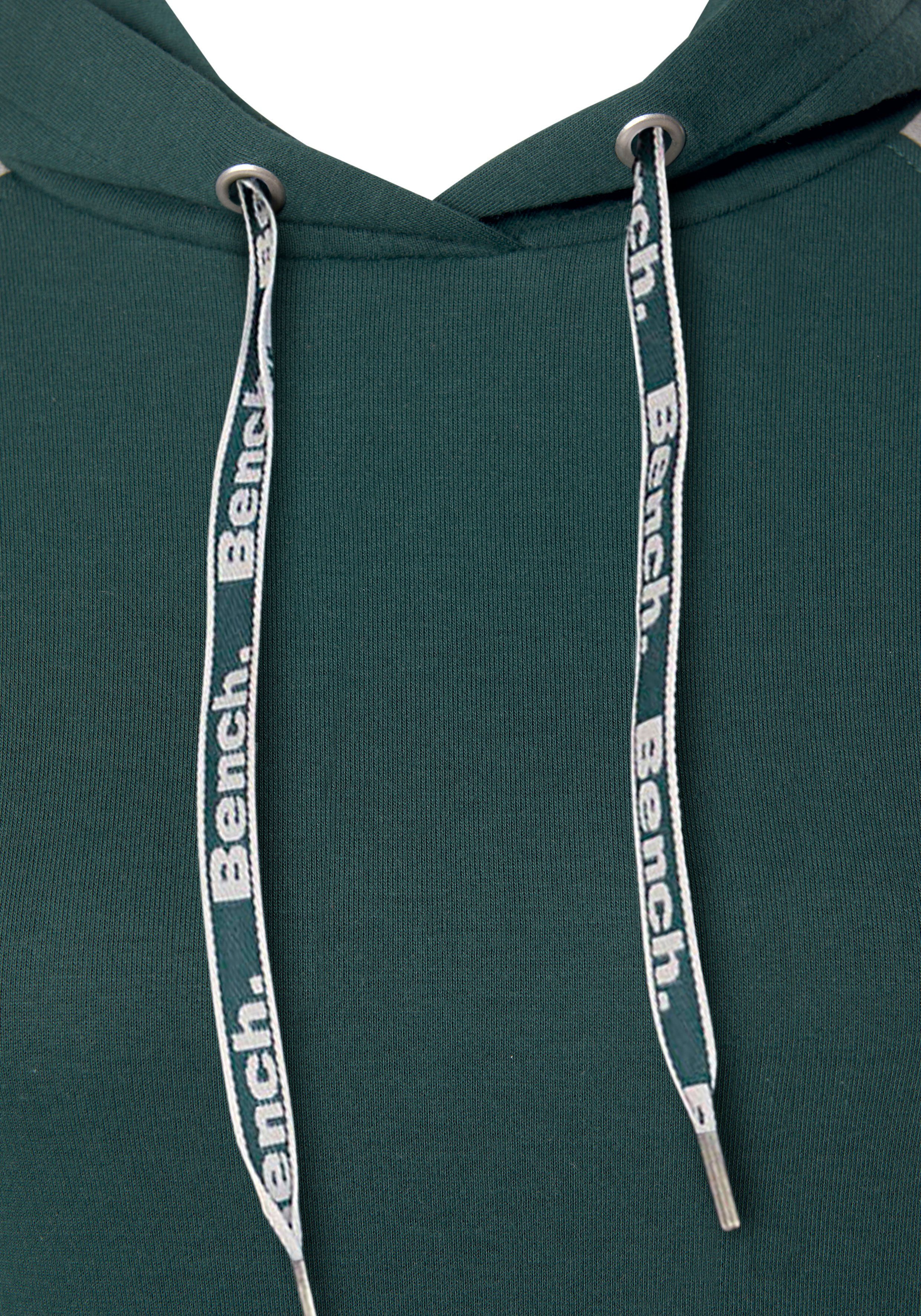 Bench. Loungewear Sweatjurk met capuchon en contrastkleurige mouwen