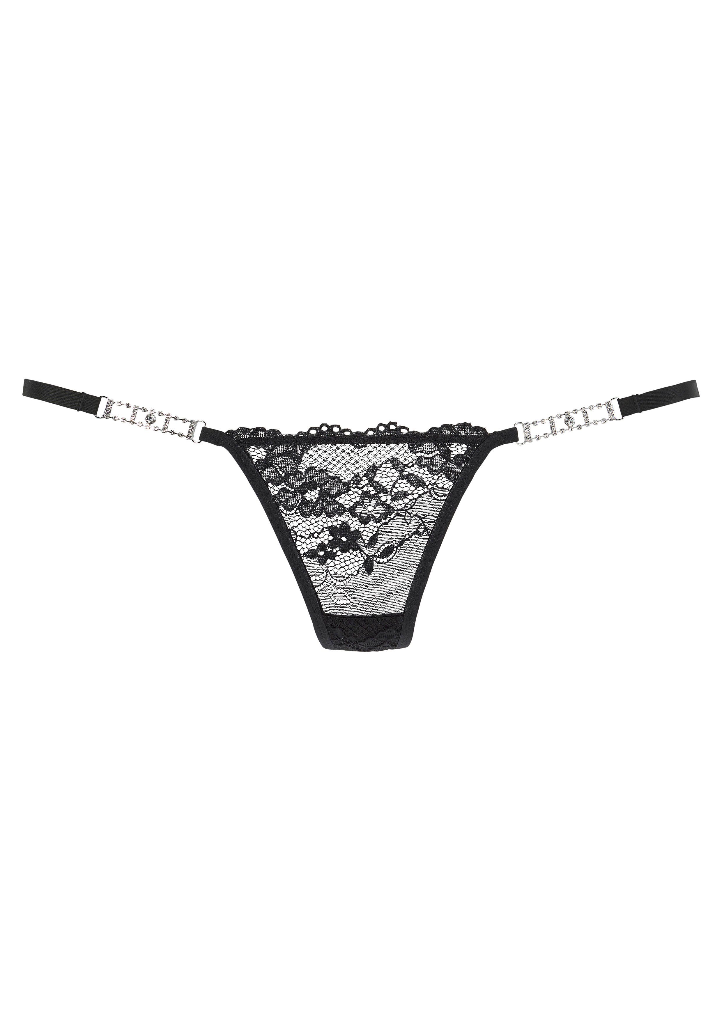 petite fleur gold String met opvallende glitteraccessoires