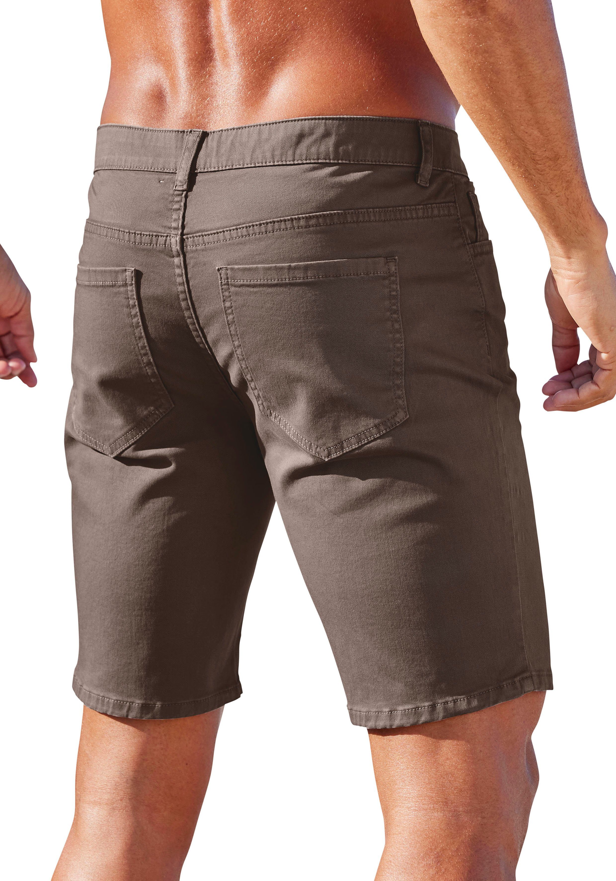 John Devin Chino-short Regular fit 5-pocket chino-shorts van elastische katoenkwaliteit