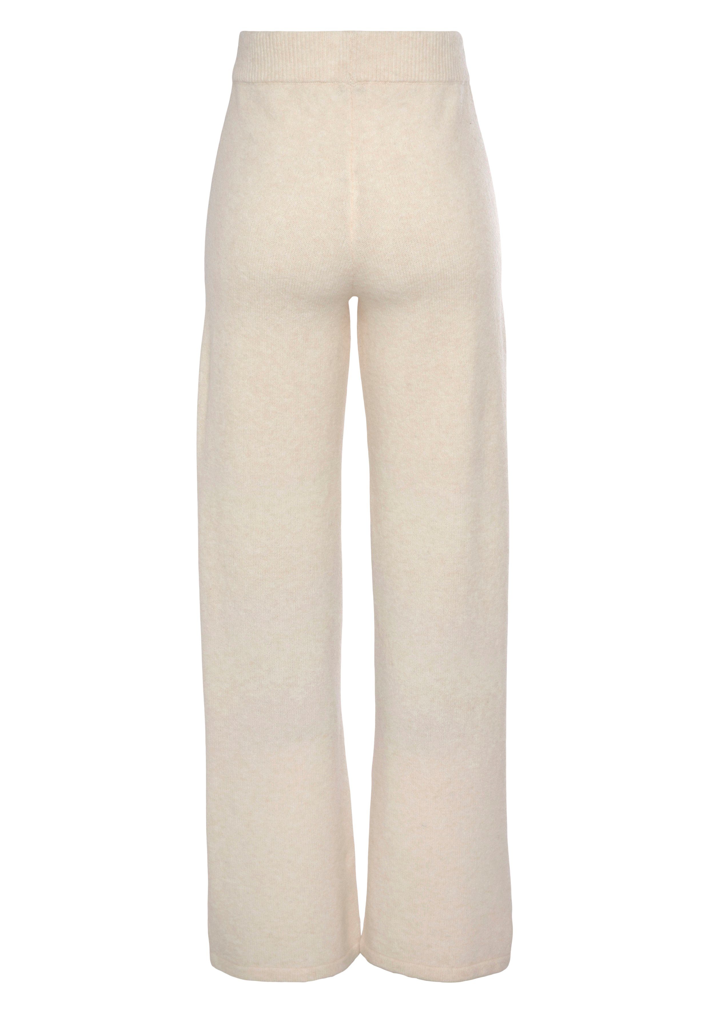 Lascana Tricotbroek -Loungebroek met ribboorden, loungewear
