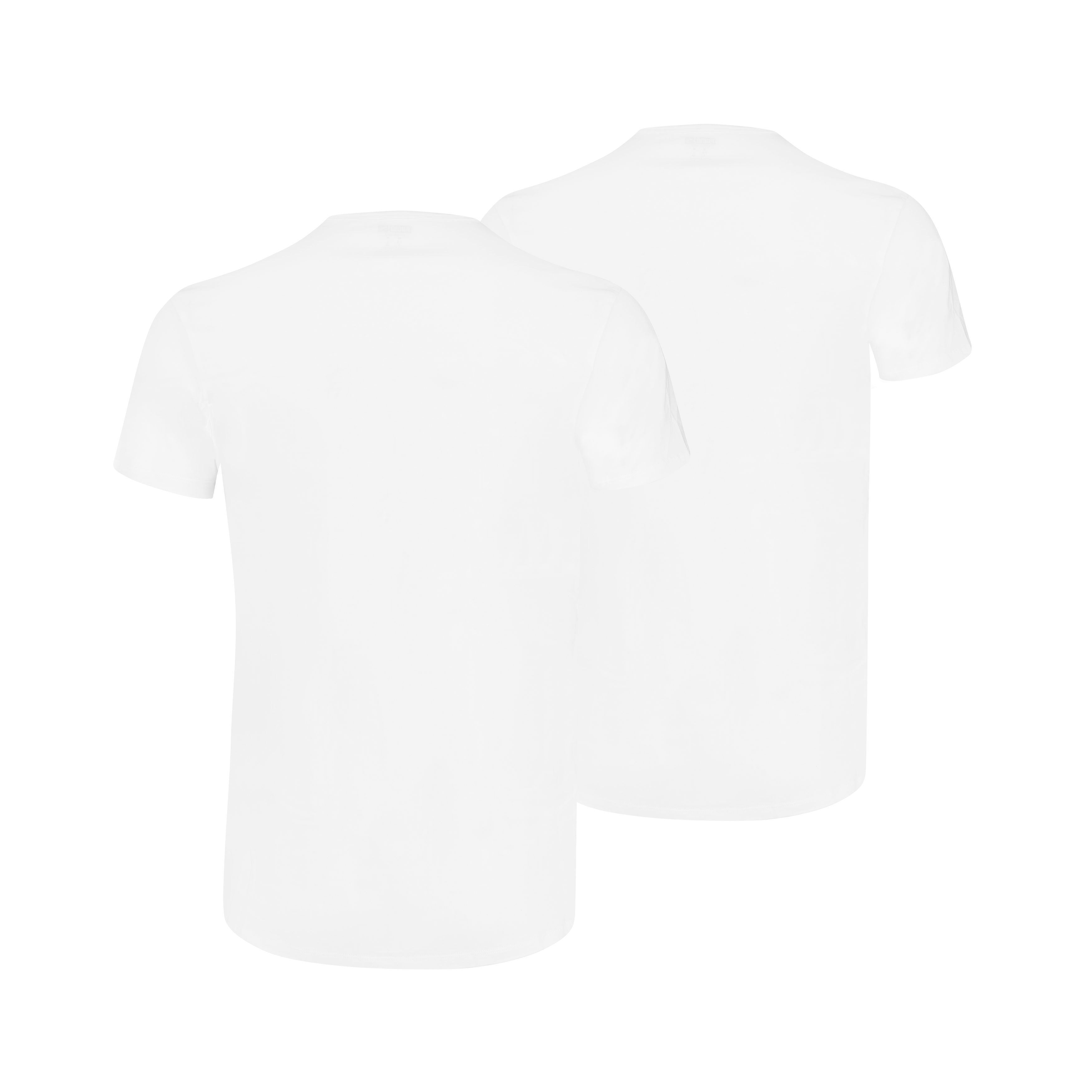 PUMA T-shirt Ronde hals, korte mouw, Regular Fit, elastisch (Set van 2)