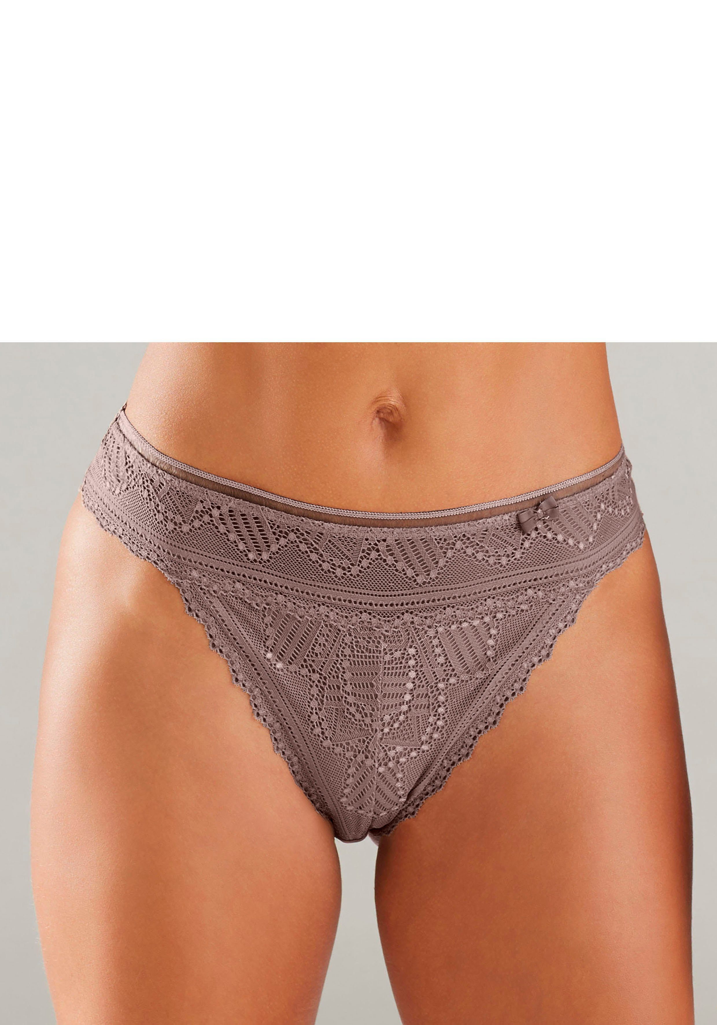 Lascana String TIZIANA met gedeeltelijk gerecycled kant