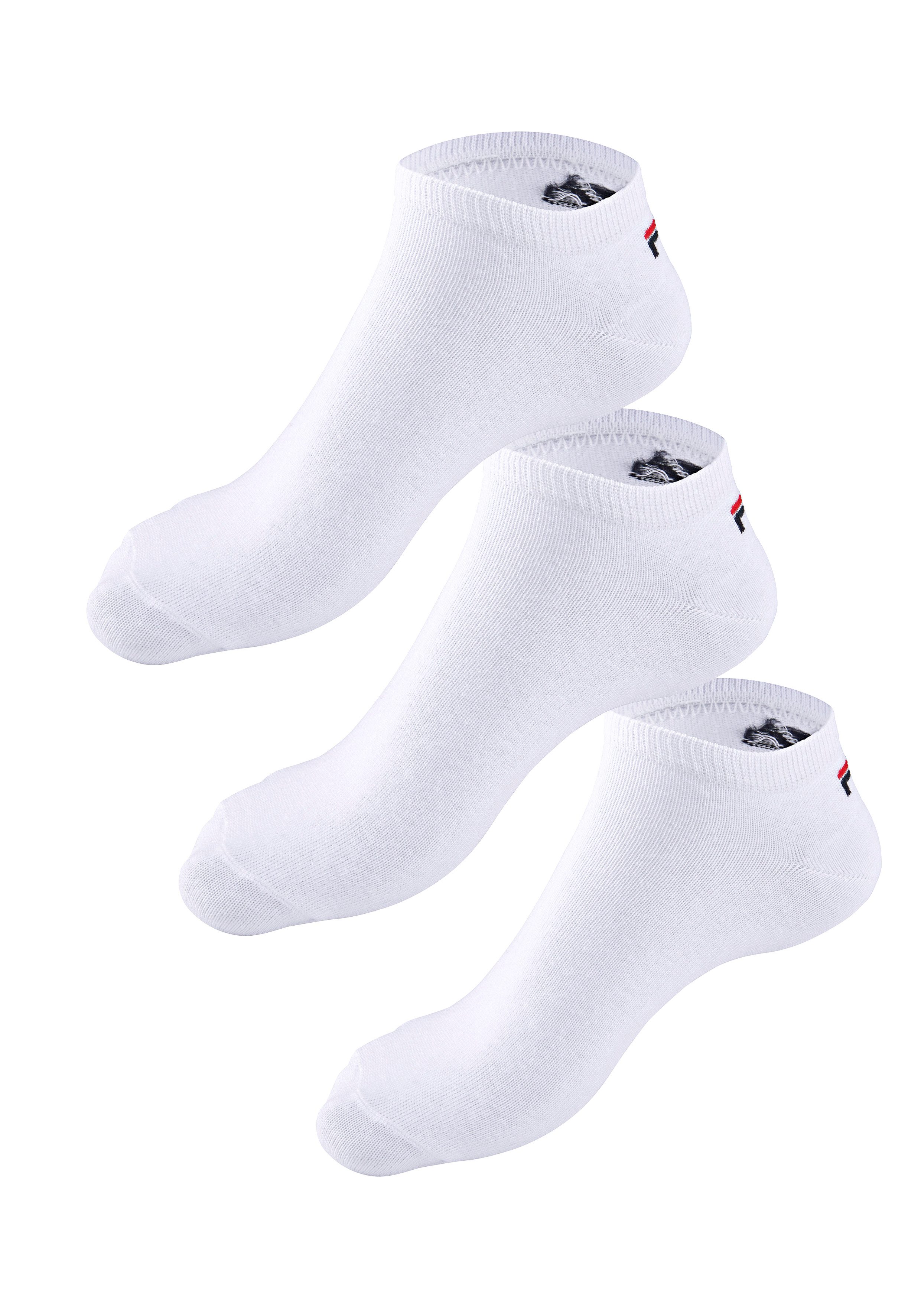 Fila Sokken UNISEX INVISIBLE PLAIN SOCKS met ingebreid logo bij de hiel (3 paar)
