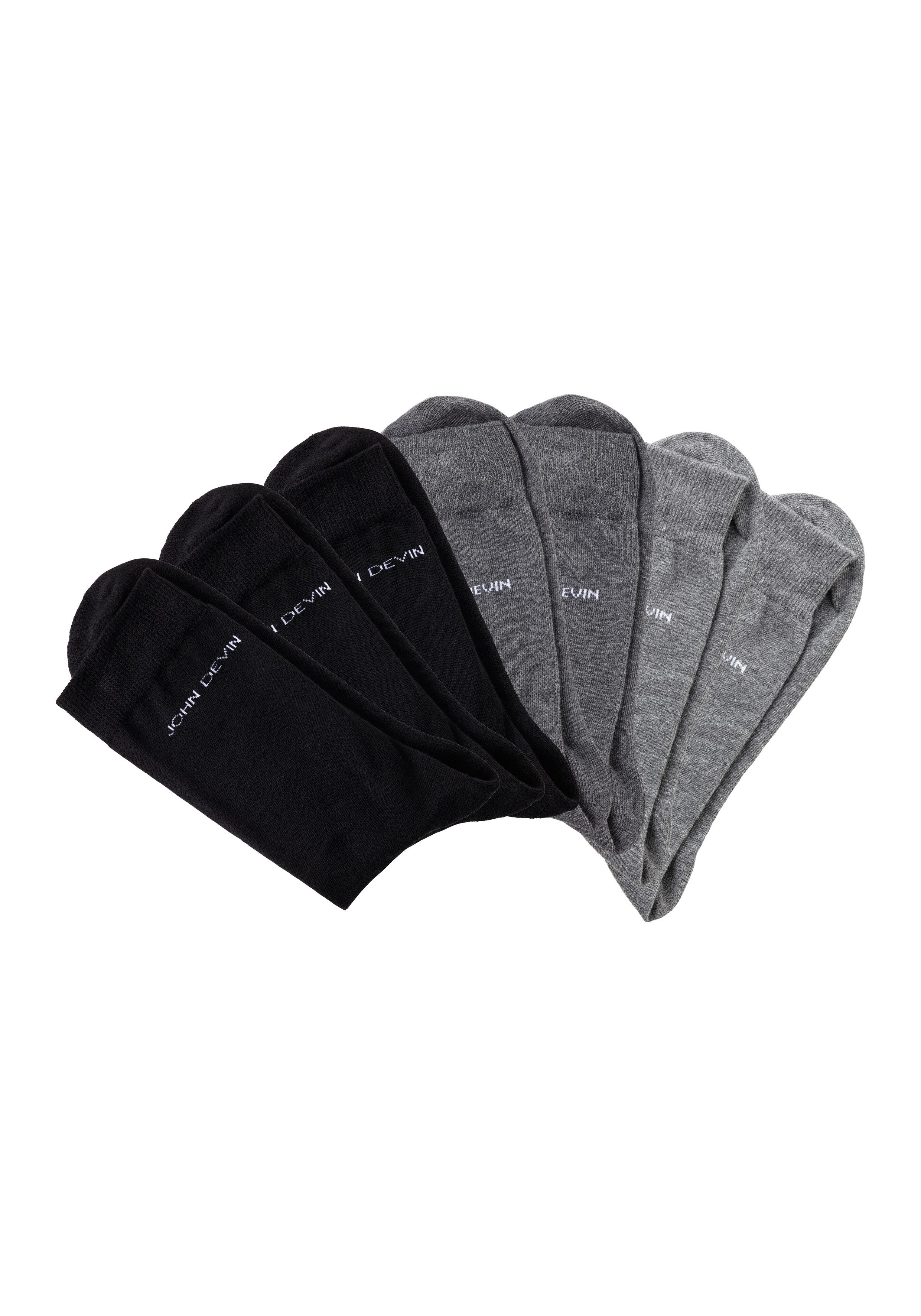 John Devin Basic sokken voor elke dag (set, 7 paar)