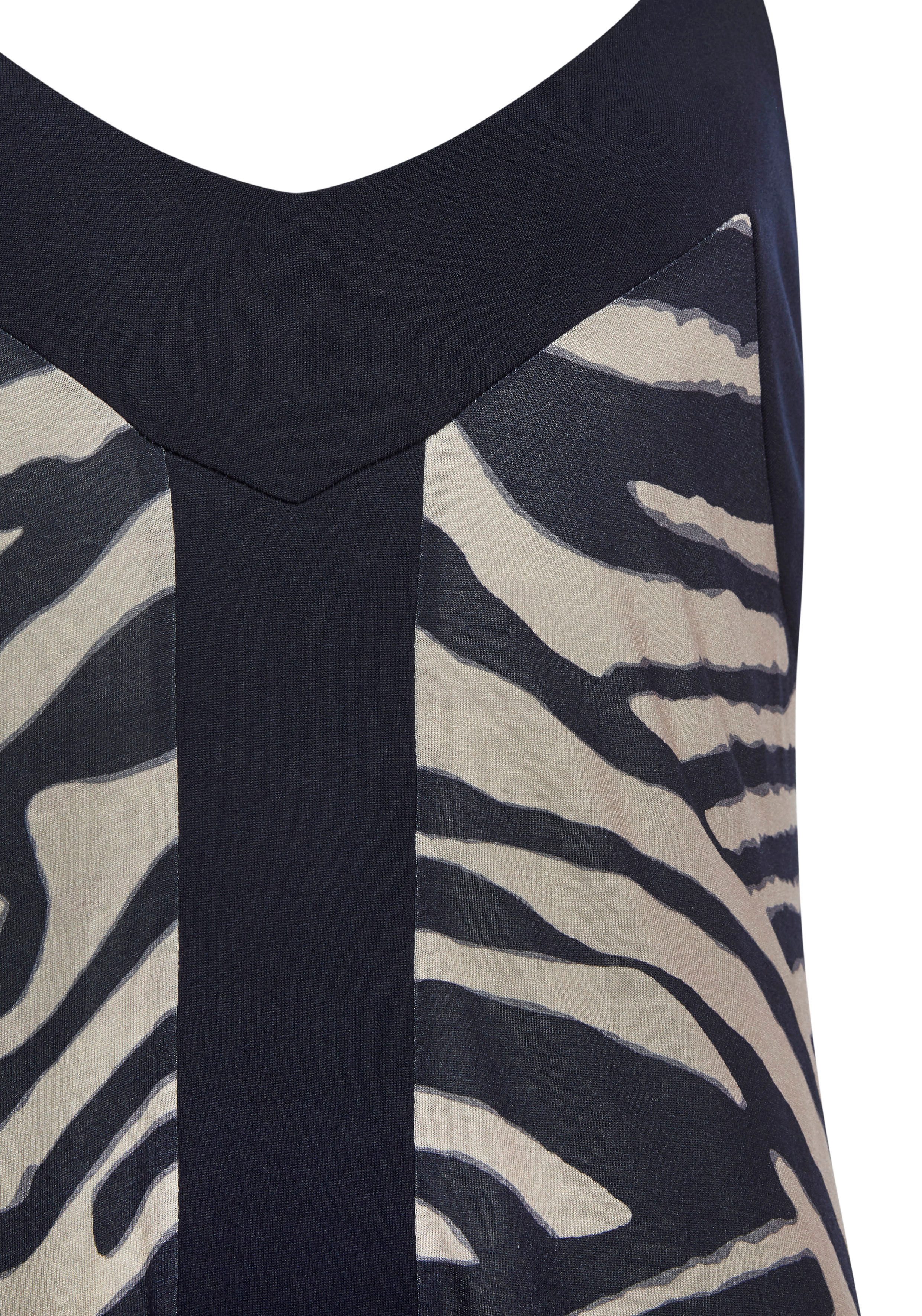 Lascana Maxi-jurk met asymmetrische zoom, zomerjurk, dierenprint, modieus