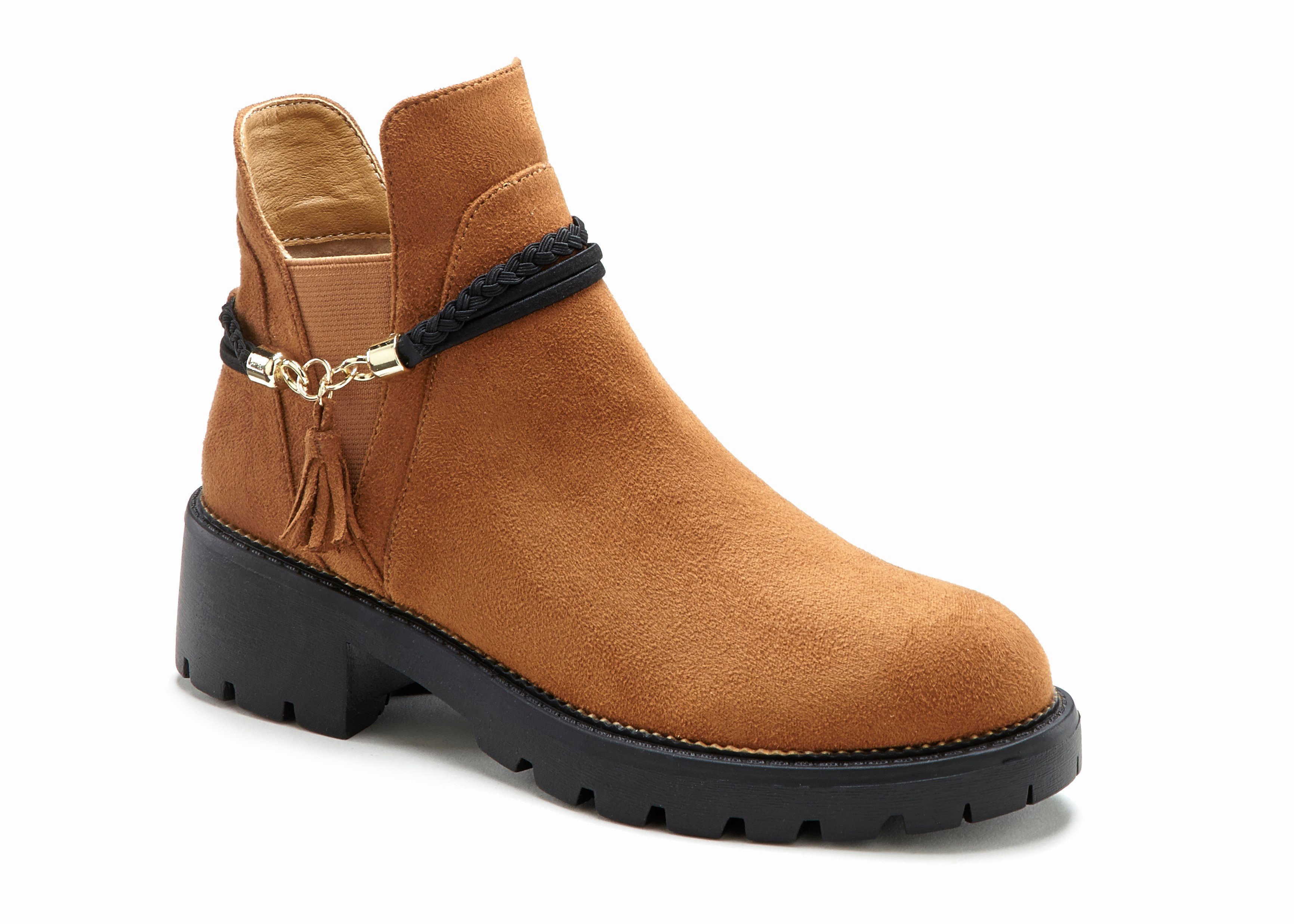 Lascana Chelsea-boots met afneembaar band en chunky zool, enkellaarsjes