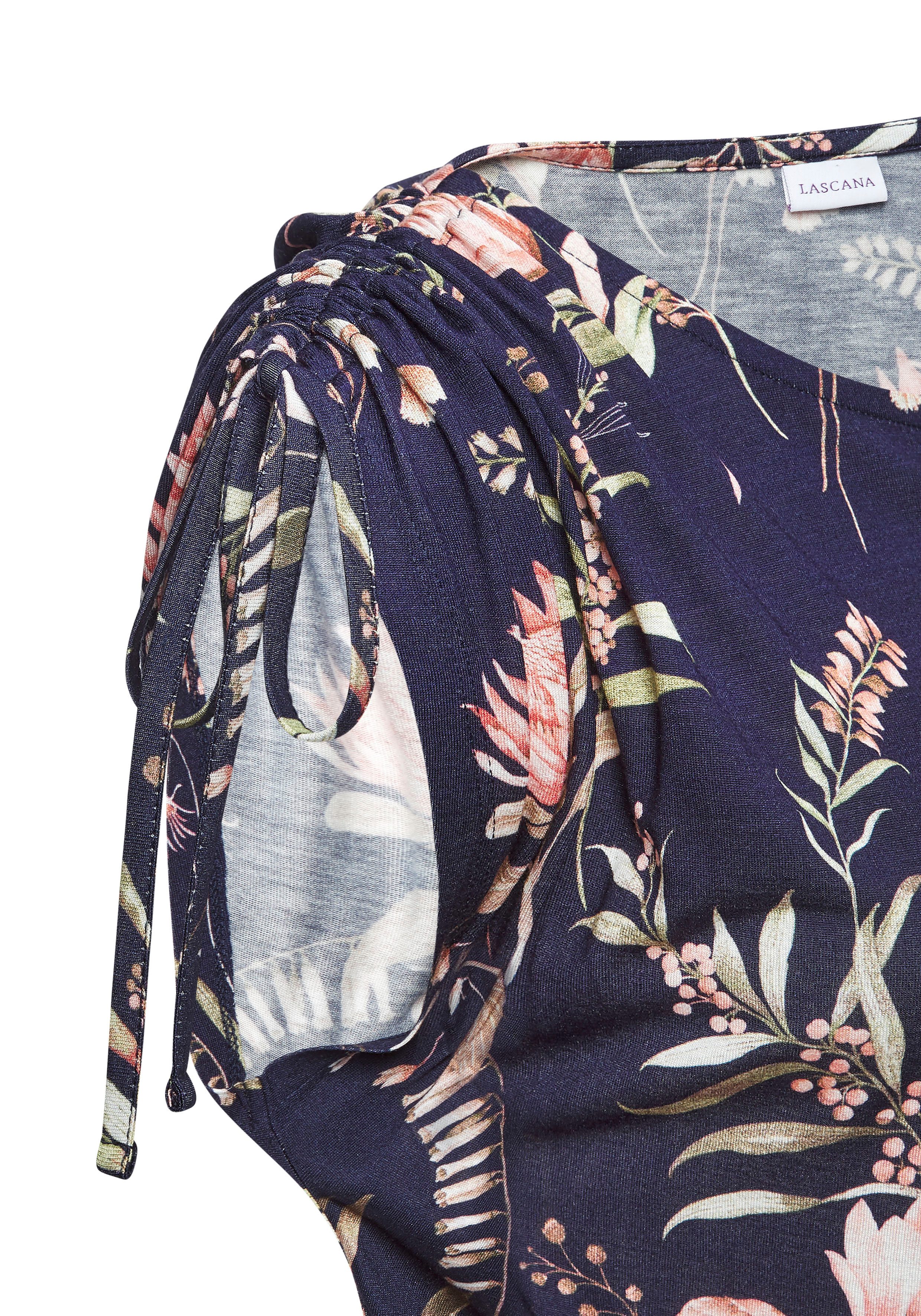 Vivance Jerseyjurk met bloemenprint, losse zomerjurk, strandjurk