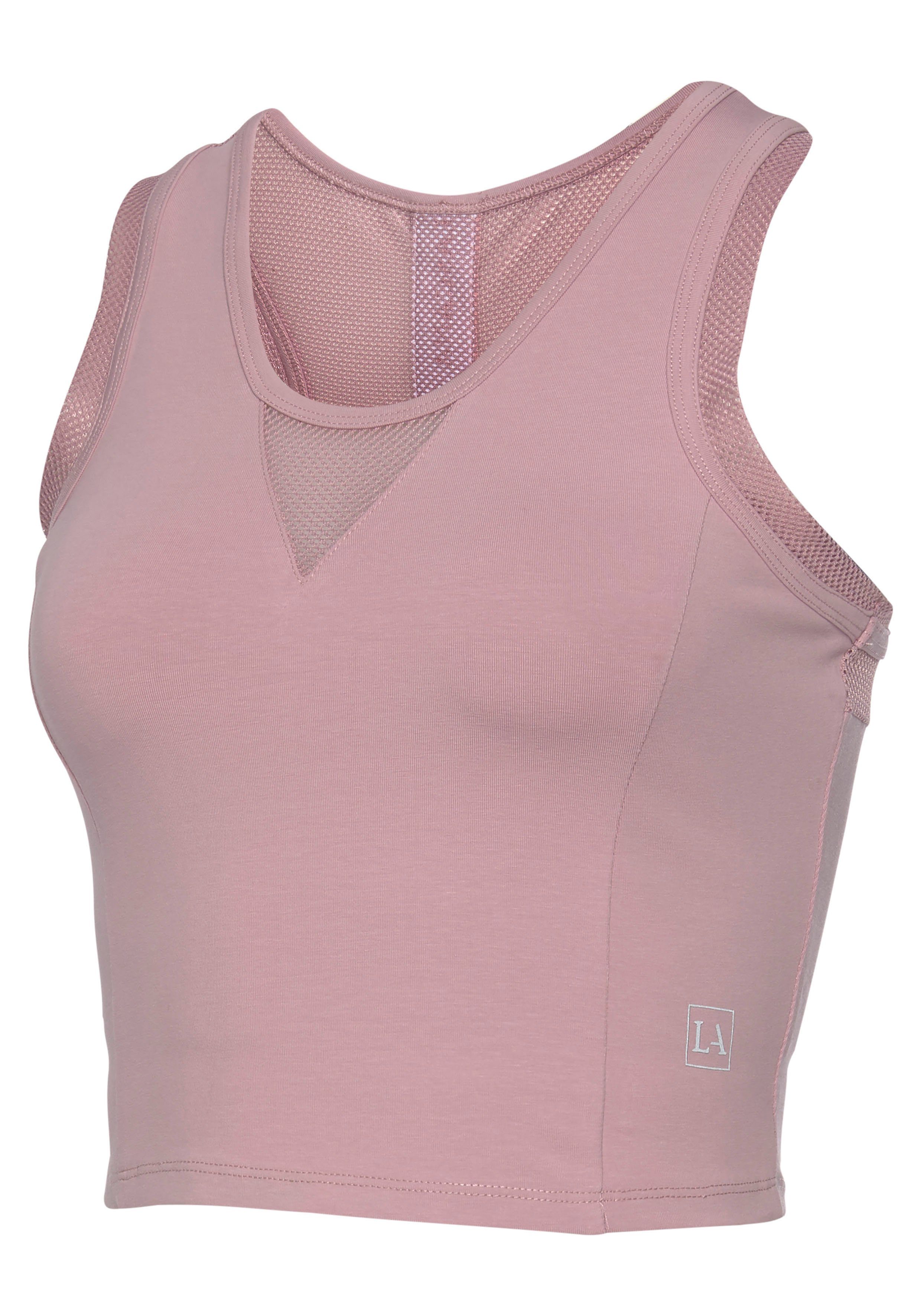 active by Lascana Functioneel shirt met racerback en meshinzetten