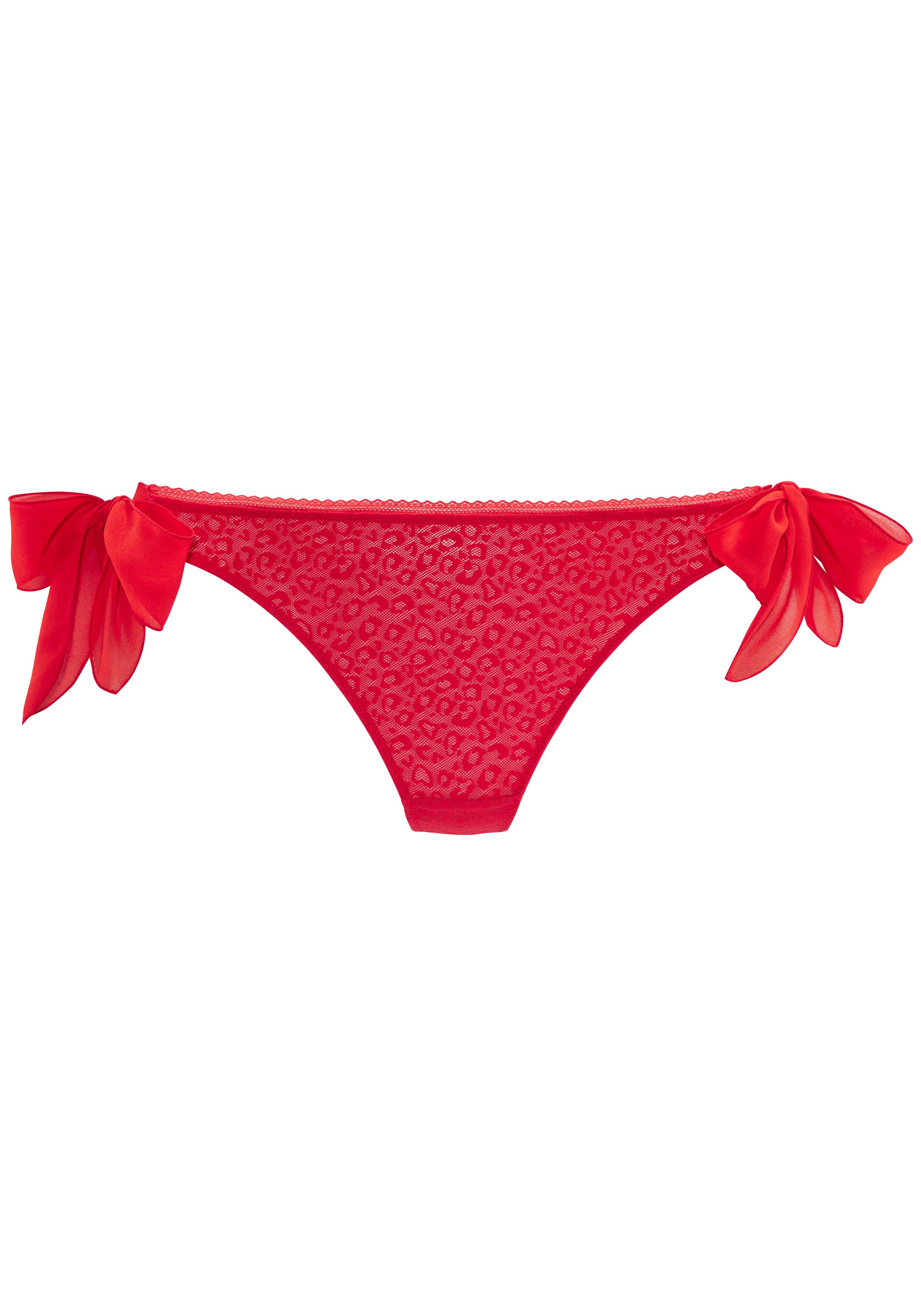 Vivance String ANNA van licht transparant mesh in trendy leoprint, sexy lingerie