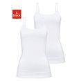 h.i.s hemd elastische katoenkwaliteit (set van 2) wit