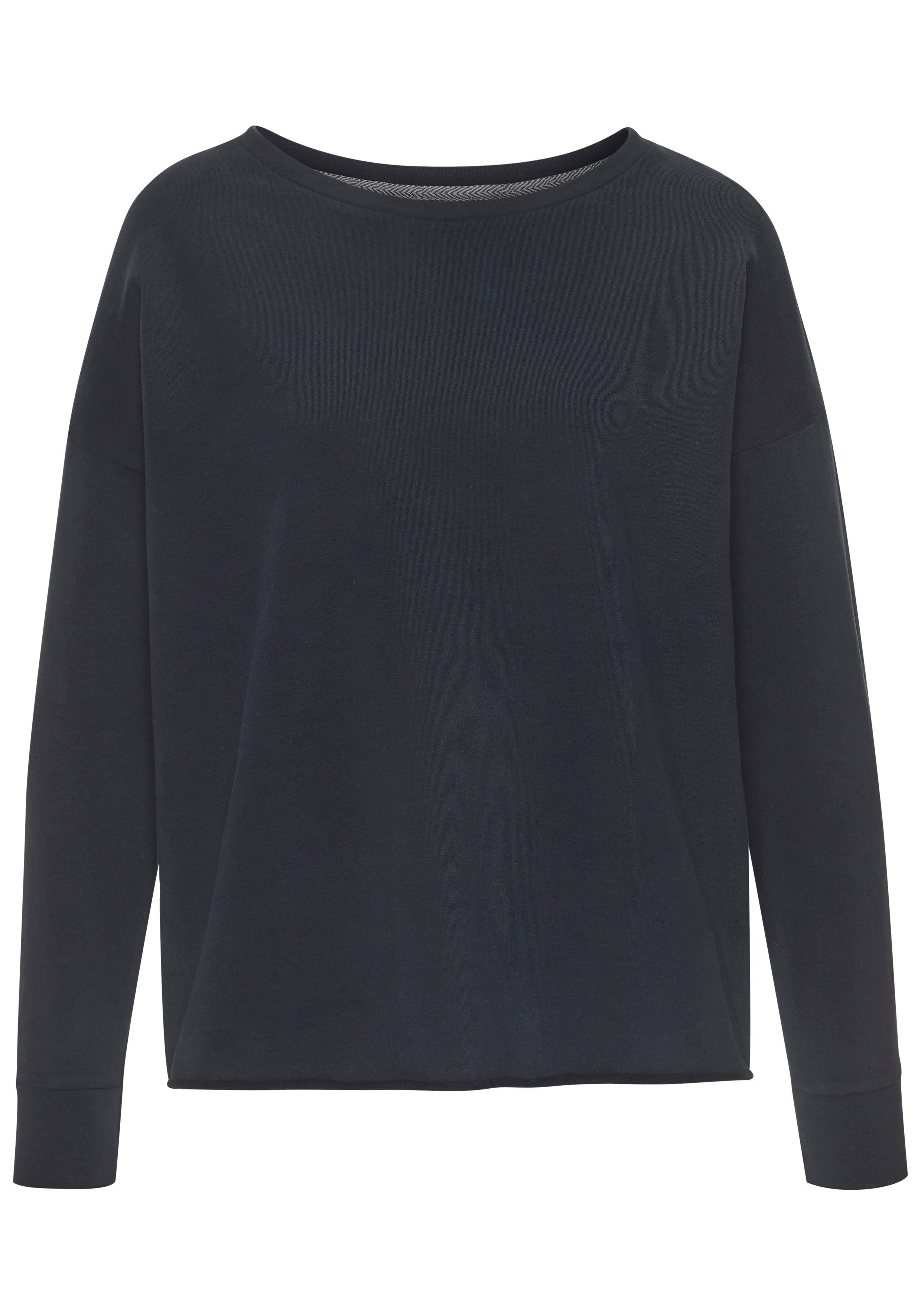 Elbsand Sweatshirt Raina met logoprint op de rug, sportief-casual strandtruien maat L (40) blauw