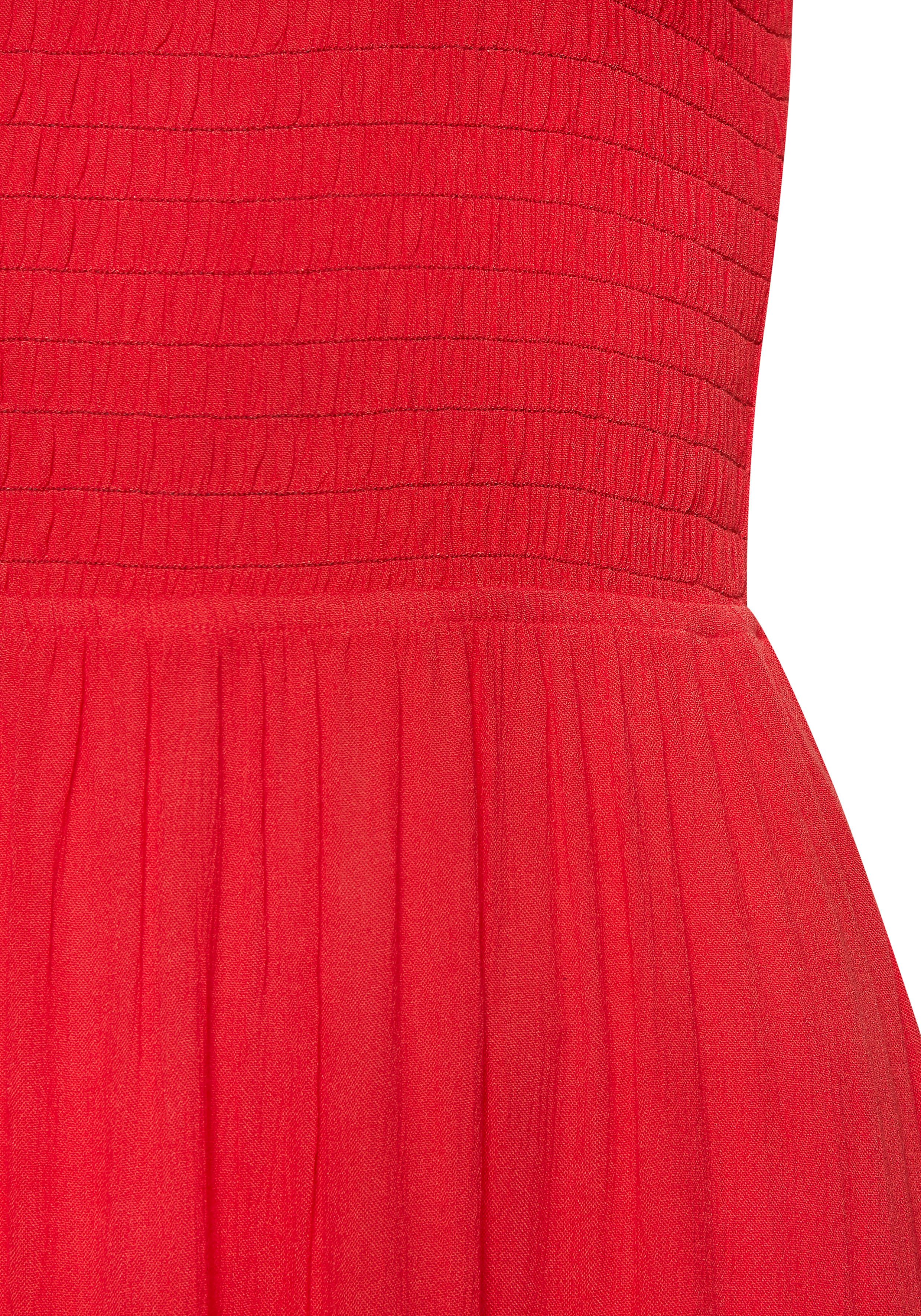 Buffalo One-shoulderjurk met volants, gestructureerde strandjurk, zomers