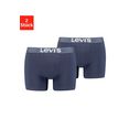 levi's boxershort met logo-opschrift (2 stuks) blauw
