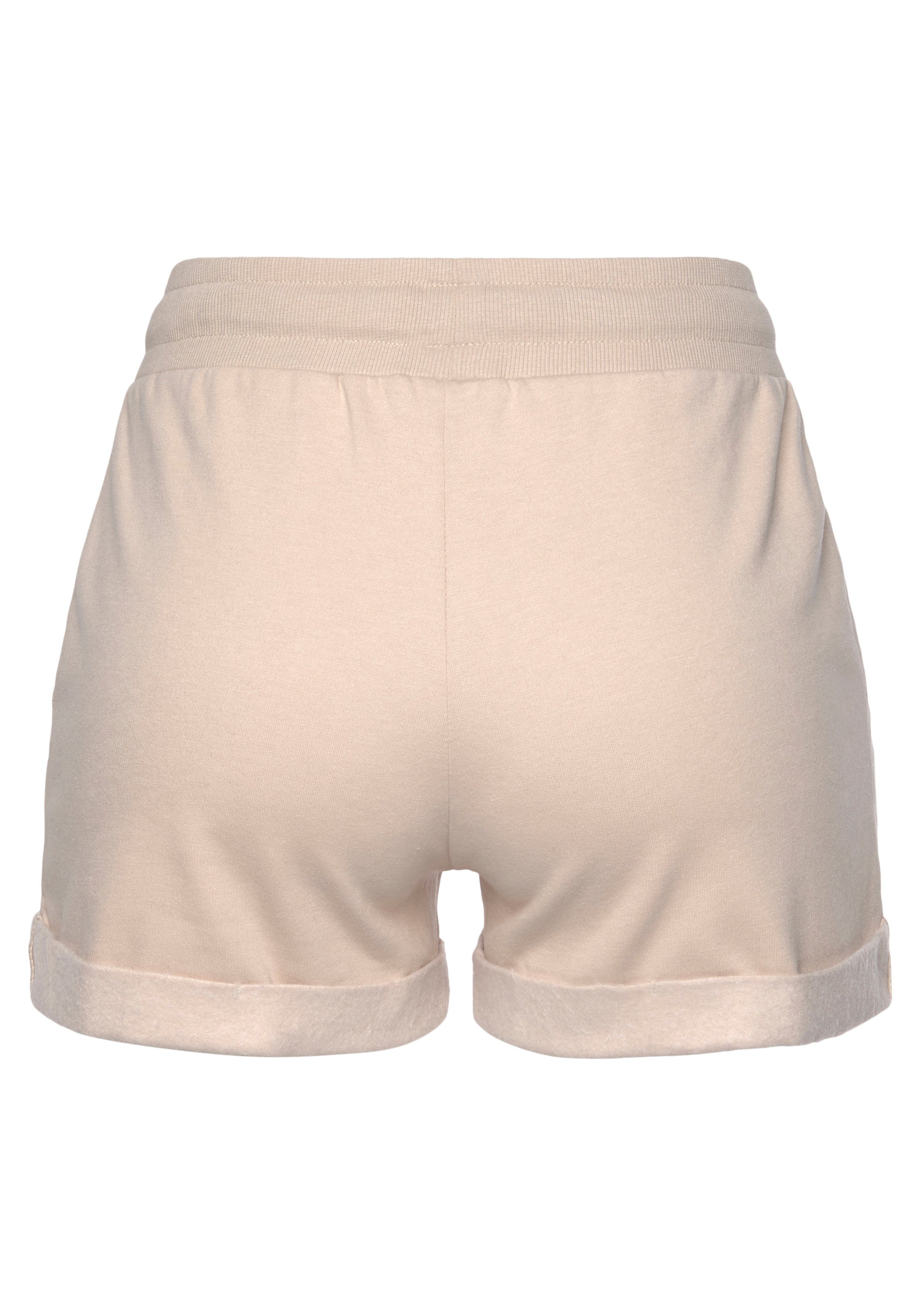 Lascana Short met ribboorden en omslagzoom