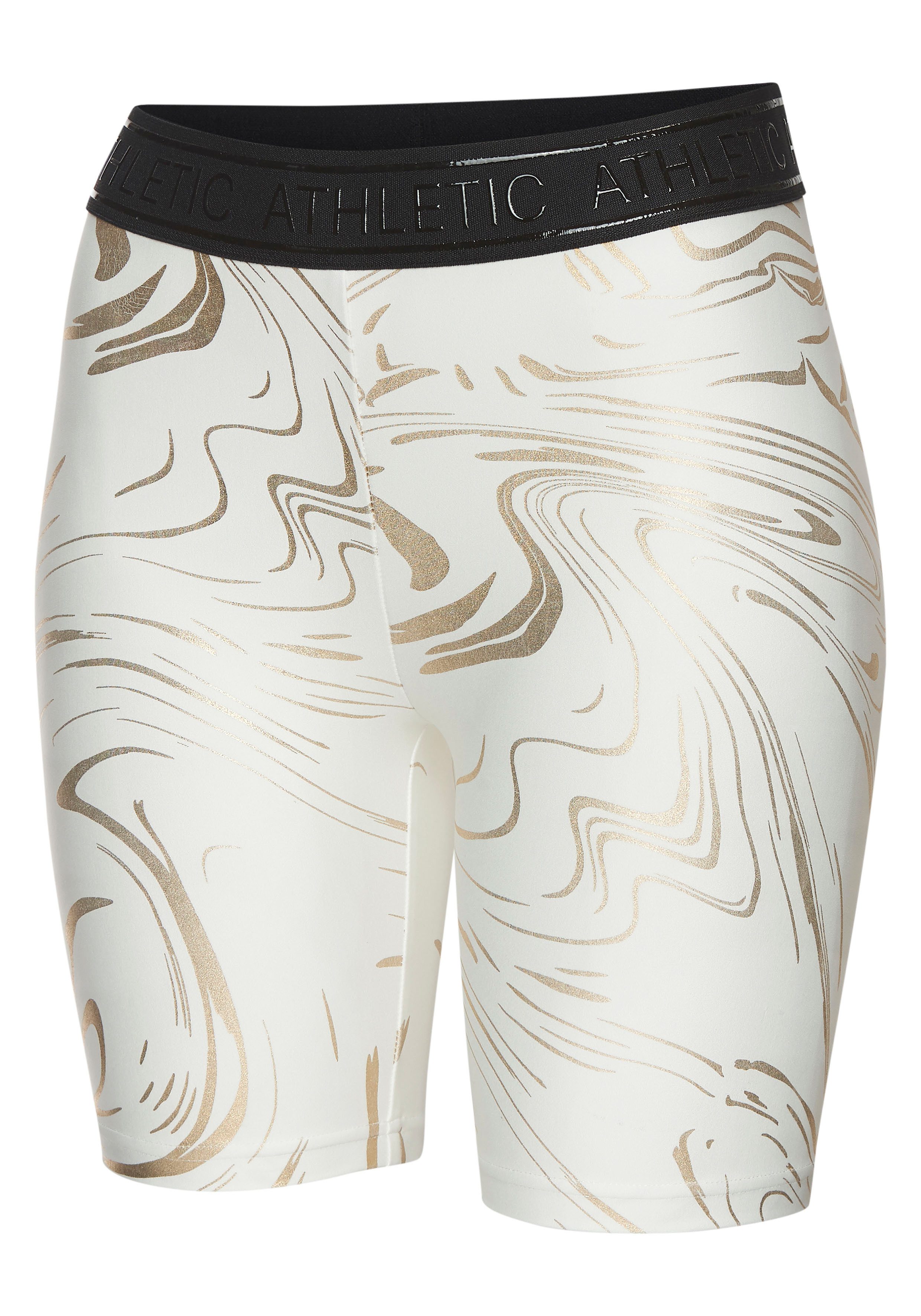 active by Lascana Functionele short FIETSBROEKJE met glanzende 3d-opdruk in de taille