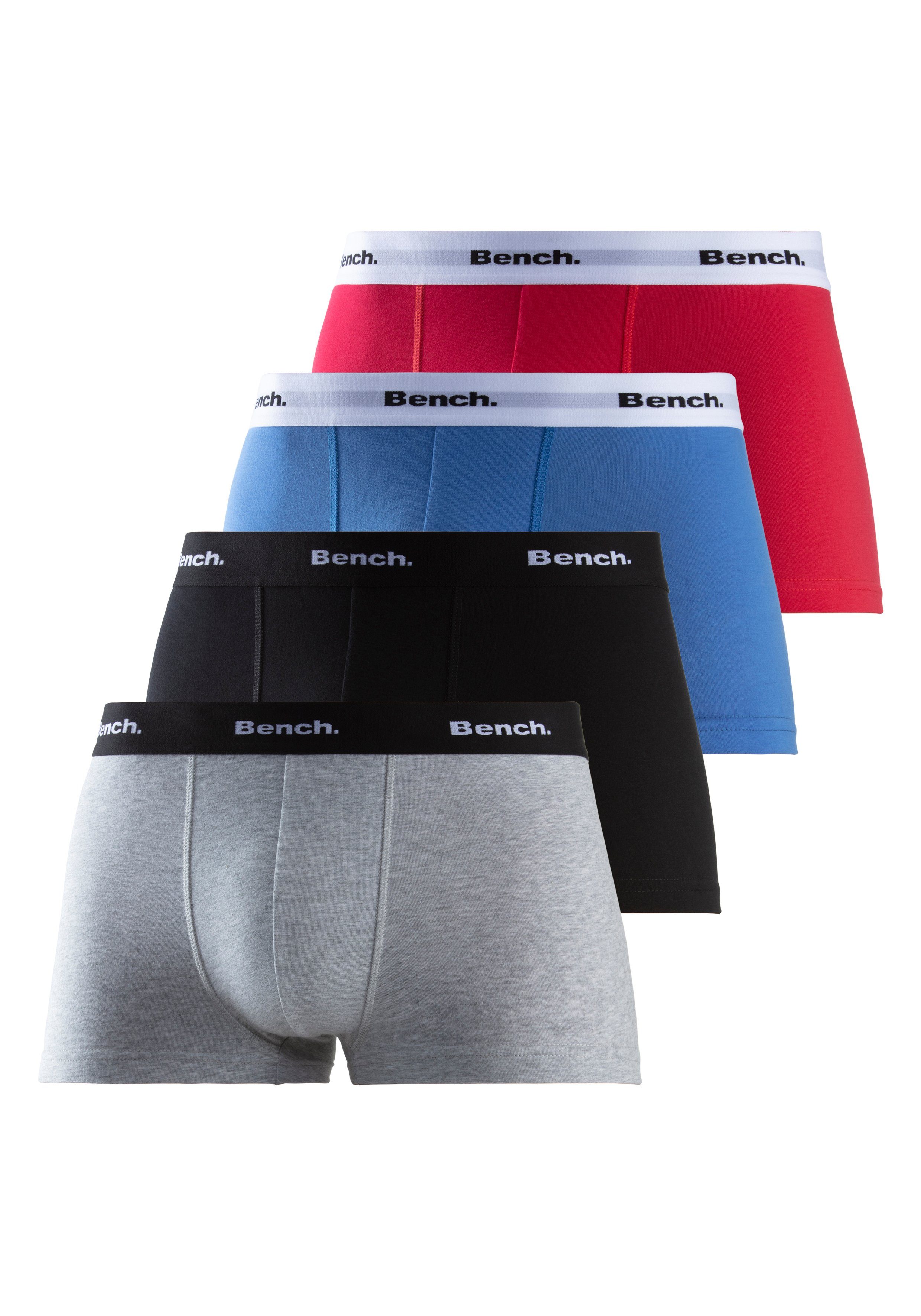 Bench. Hipster strak zittende boxershorts van katoenmix (set, 4 stuks)