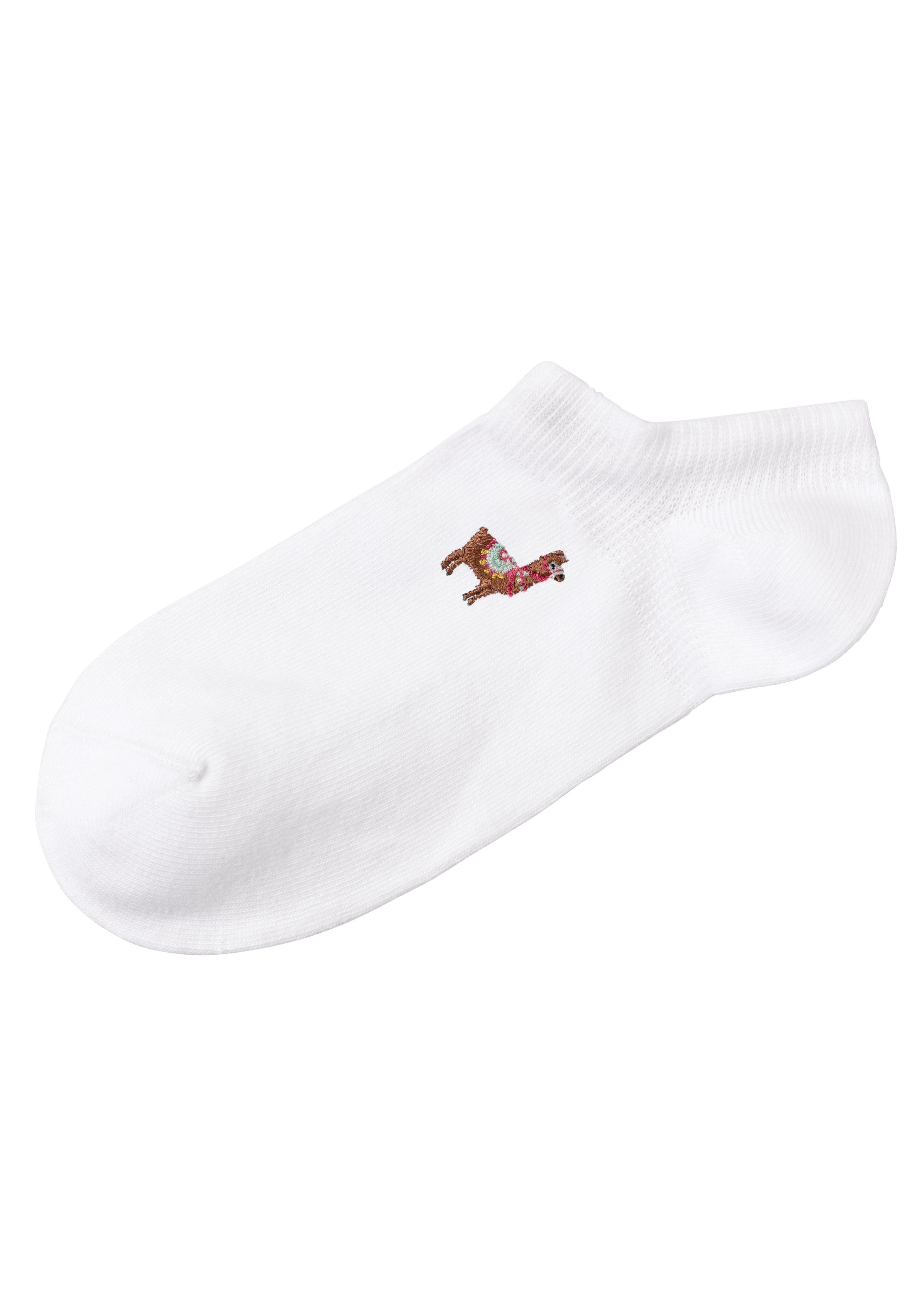 H.I.S Sneakersokken met motiefborduursel (set, 5 paar)