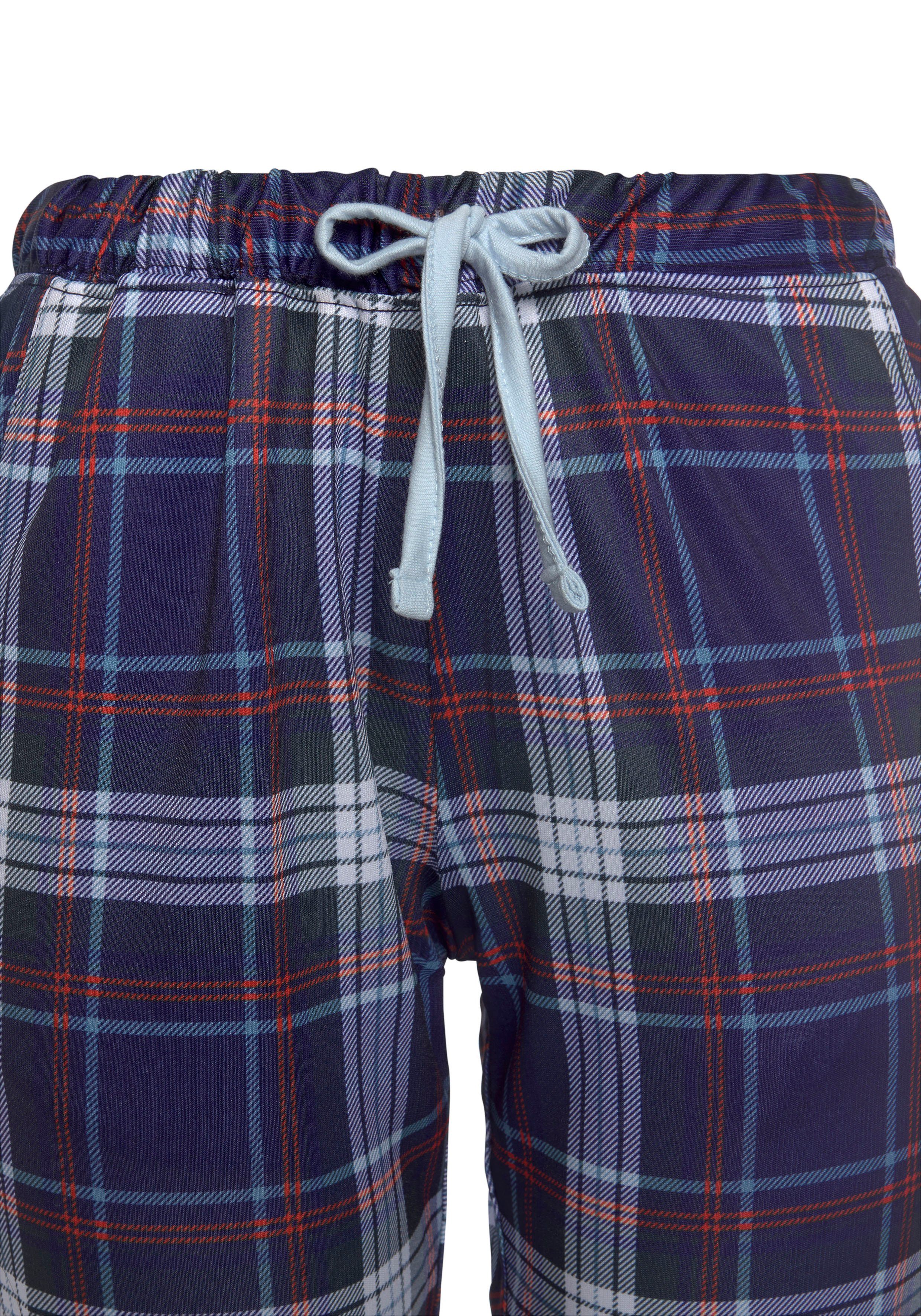 H.I.S Pyjama met geruite pyjamabroek (2-delig, 1 stuk)