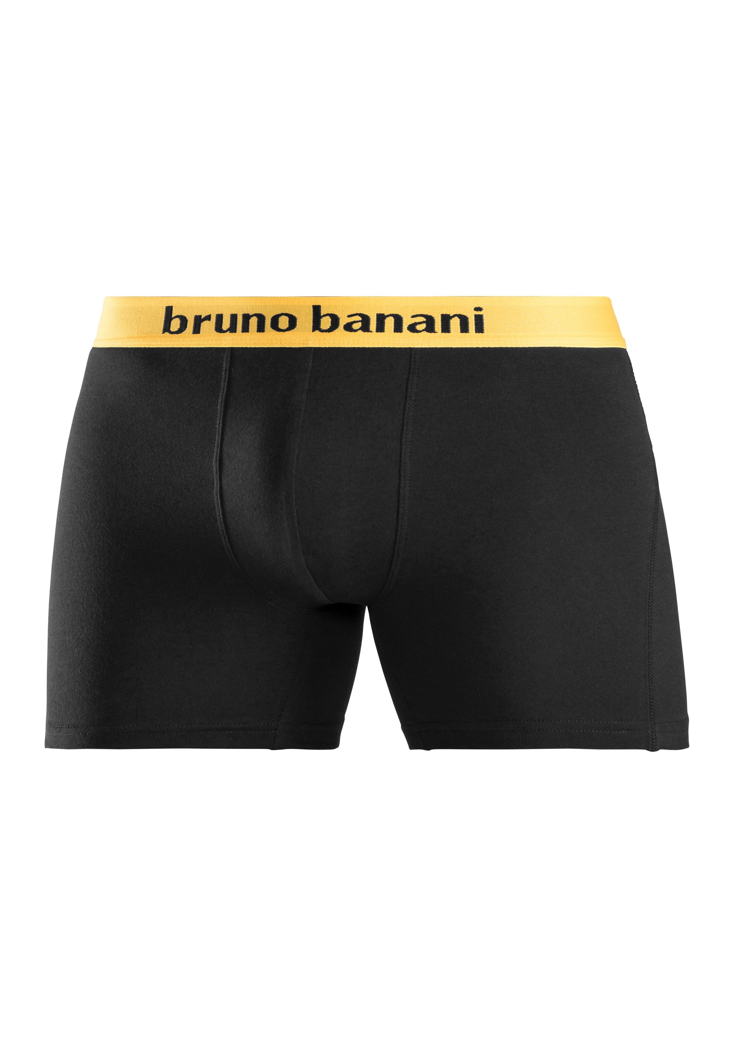 Bruno Banani Boxershort voor heren met langere pijpen en opvallende logo-tailleband (set, 4 stuks)
