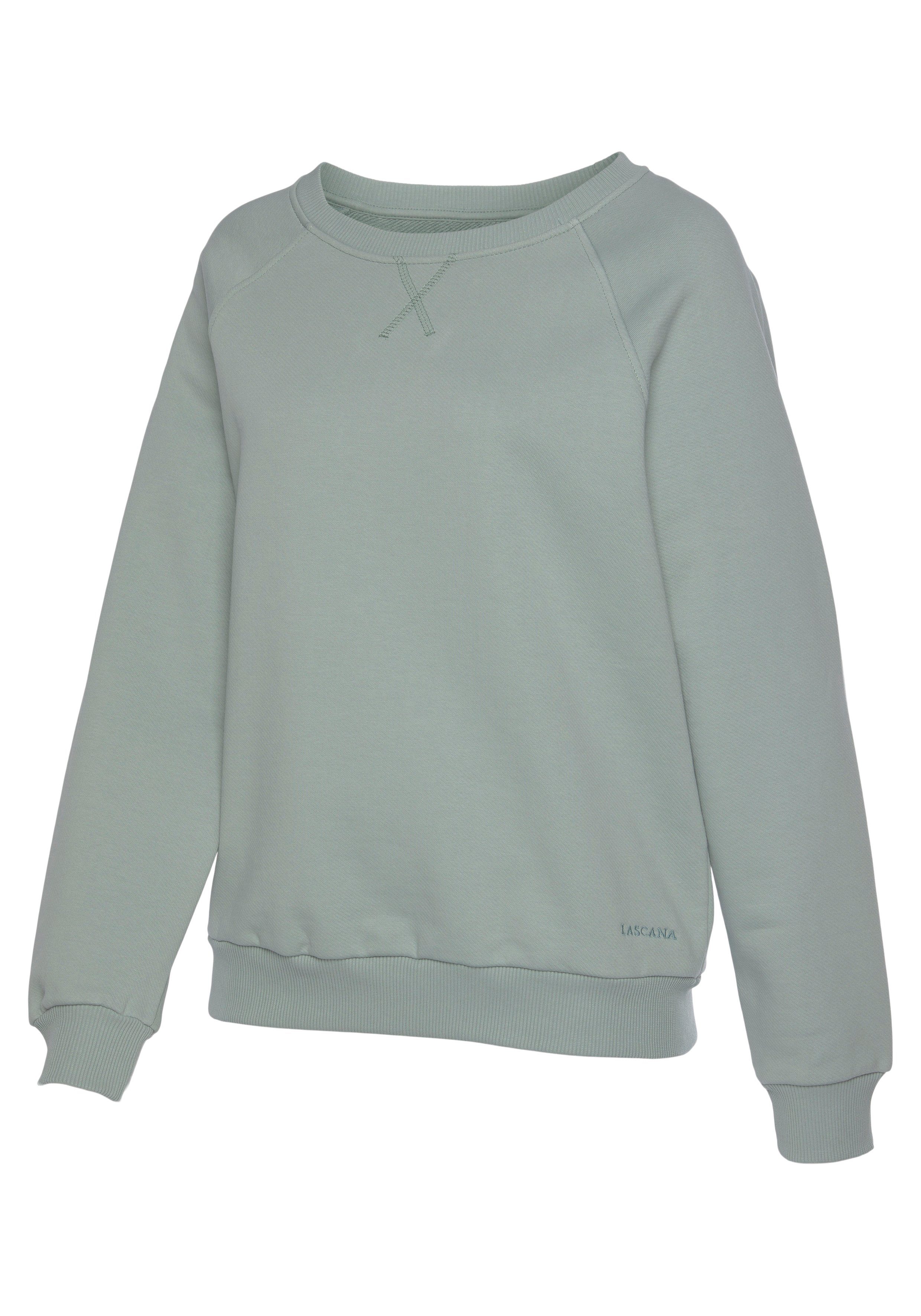 Lascana Sweatshirt Loungeshirt van biologische katoen, loungewear