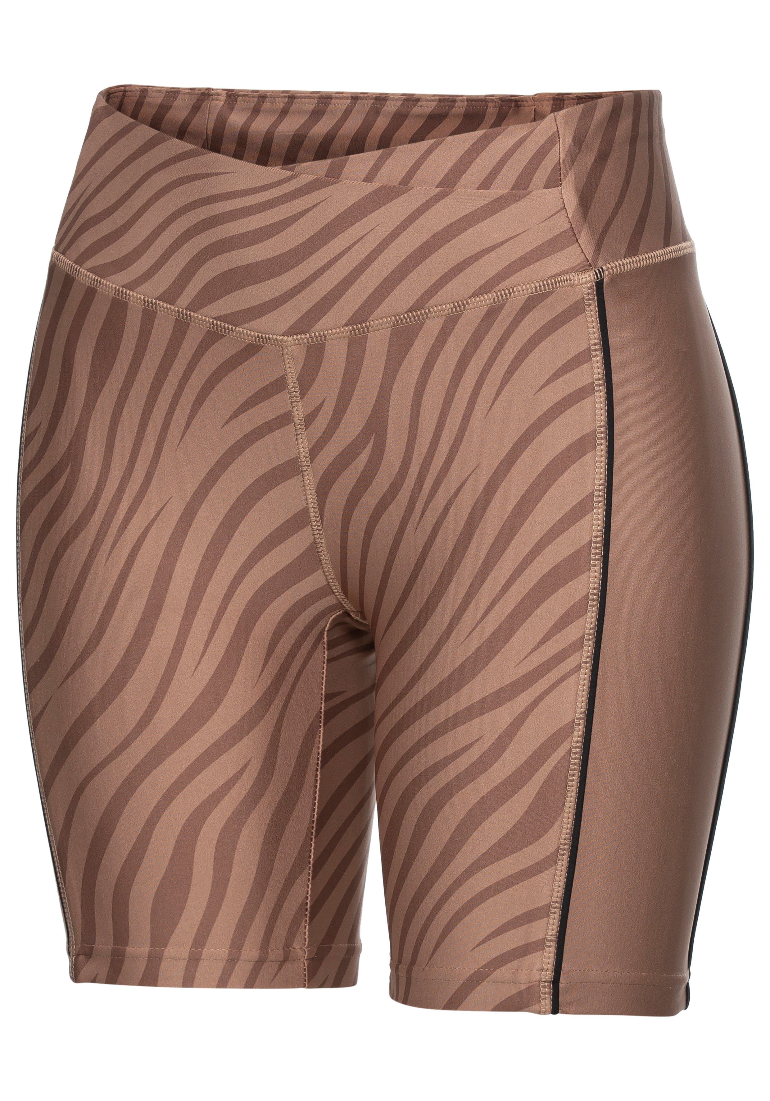 active by Lascana Short -Sportshorts, Korte broek Sportshorts met subtiele zebraprint