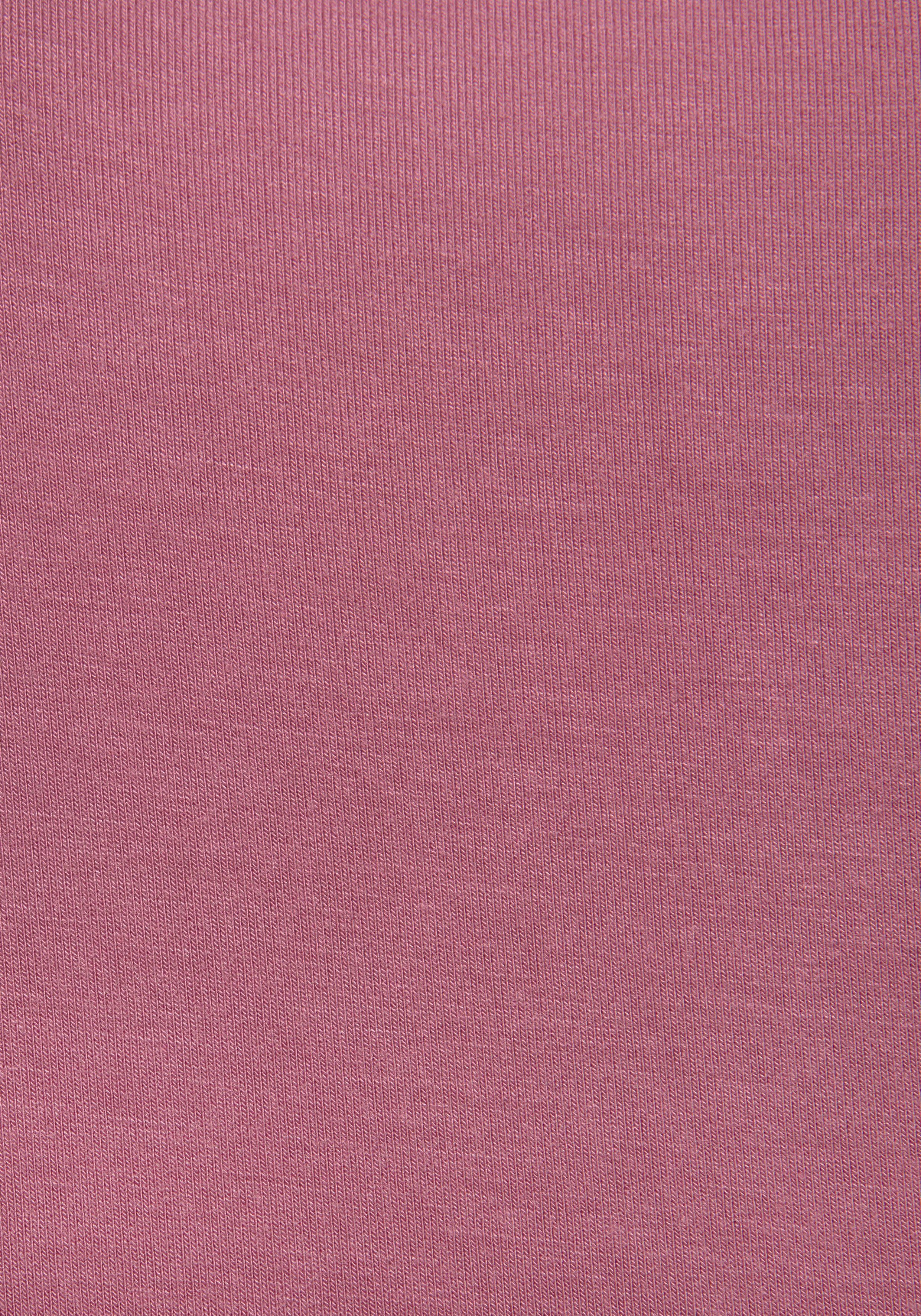 Lascana Lang shirt Met sterk afgeronde zoom van zachte viscose-stretch (2-delig, Set van 2)