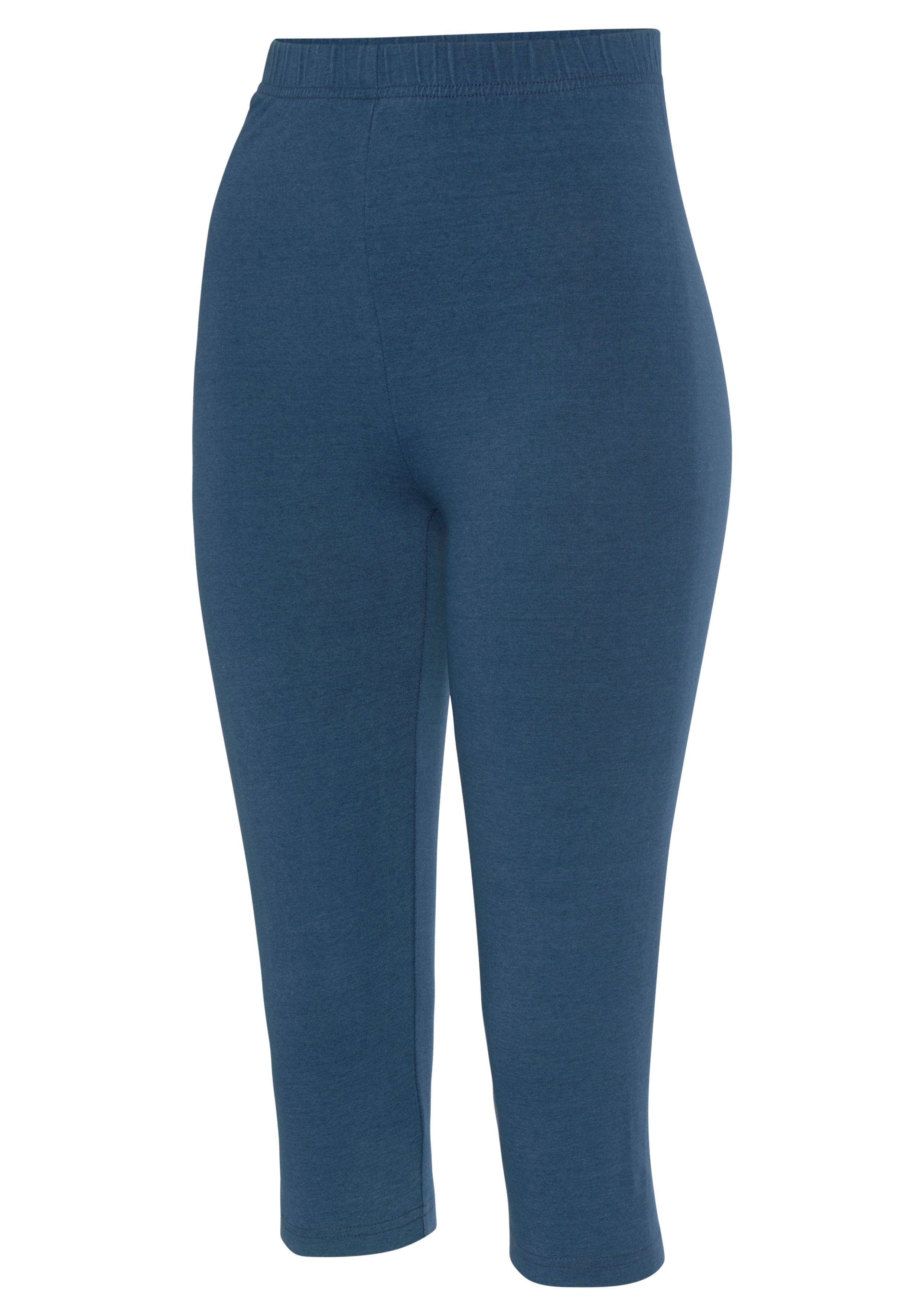vivance active Caprilegging met rubberen tailleband, loungewear (Set van 2)