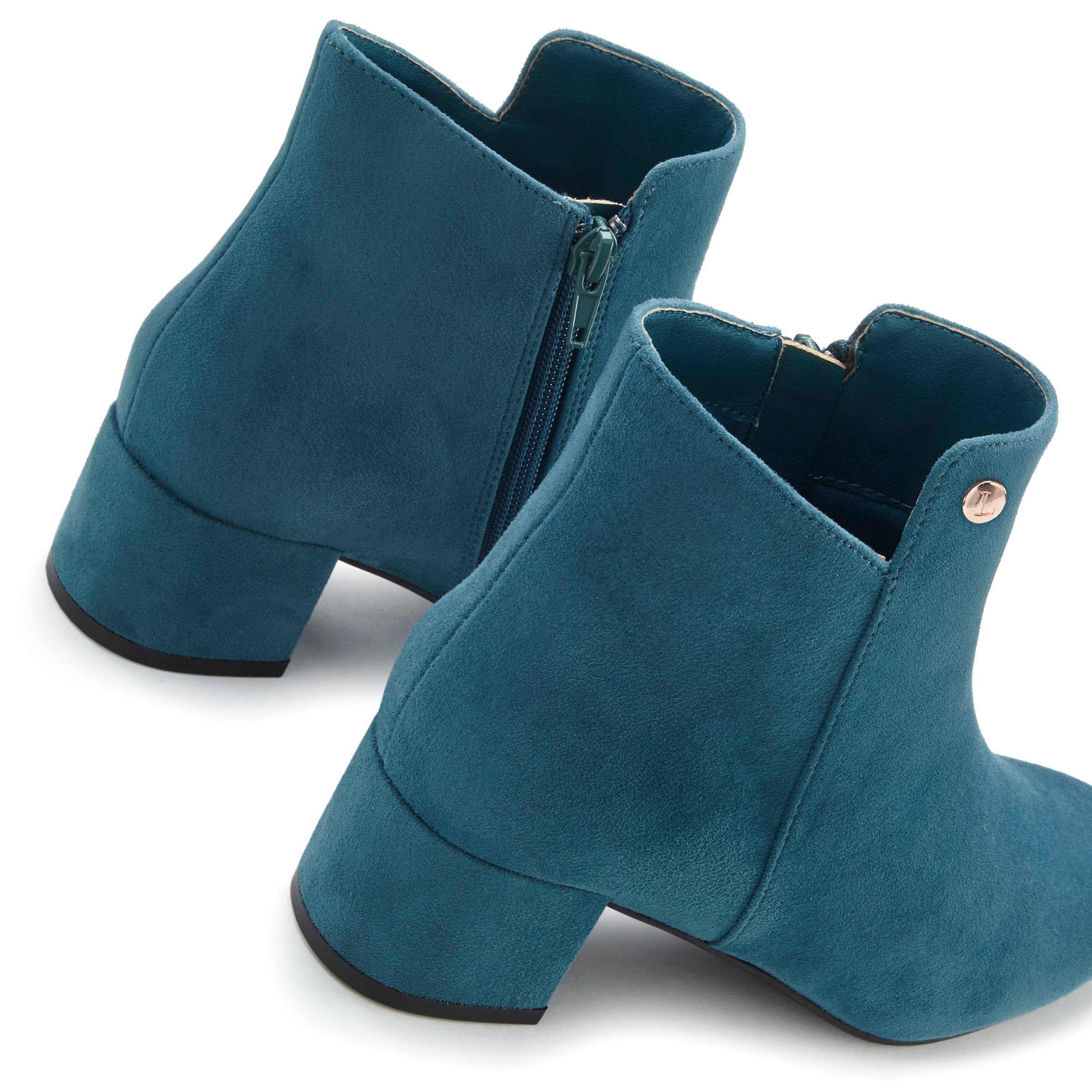 Lascana Laarsjes met comfortabele blokhak, enkellaarsjes, laarzen vegan