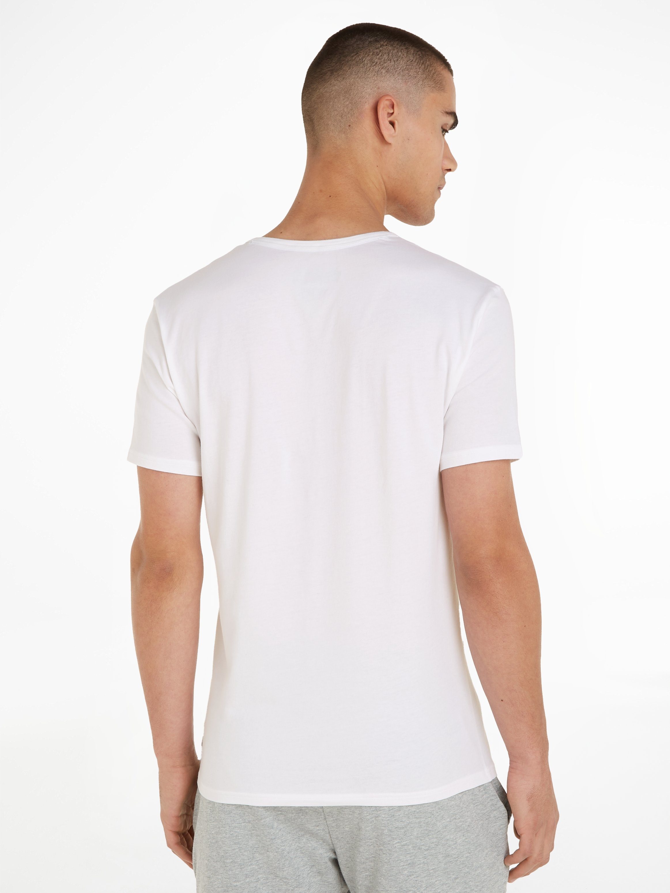 Calvin Klein Shirt met V-hals Modern Cotton Stretch (Set van 2)