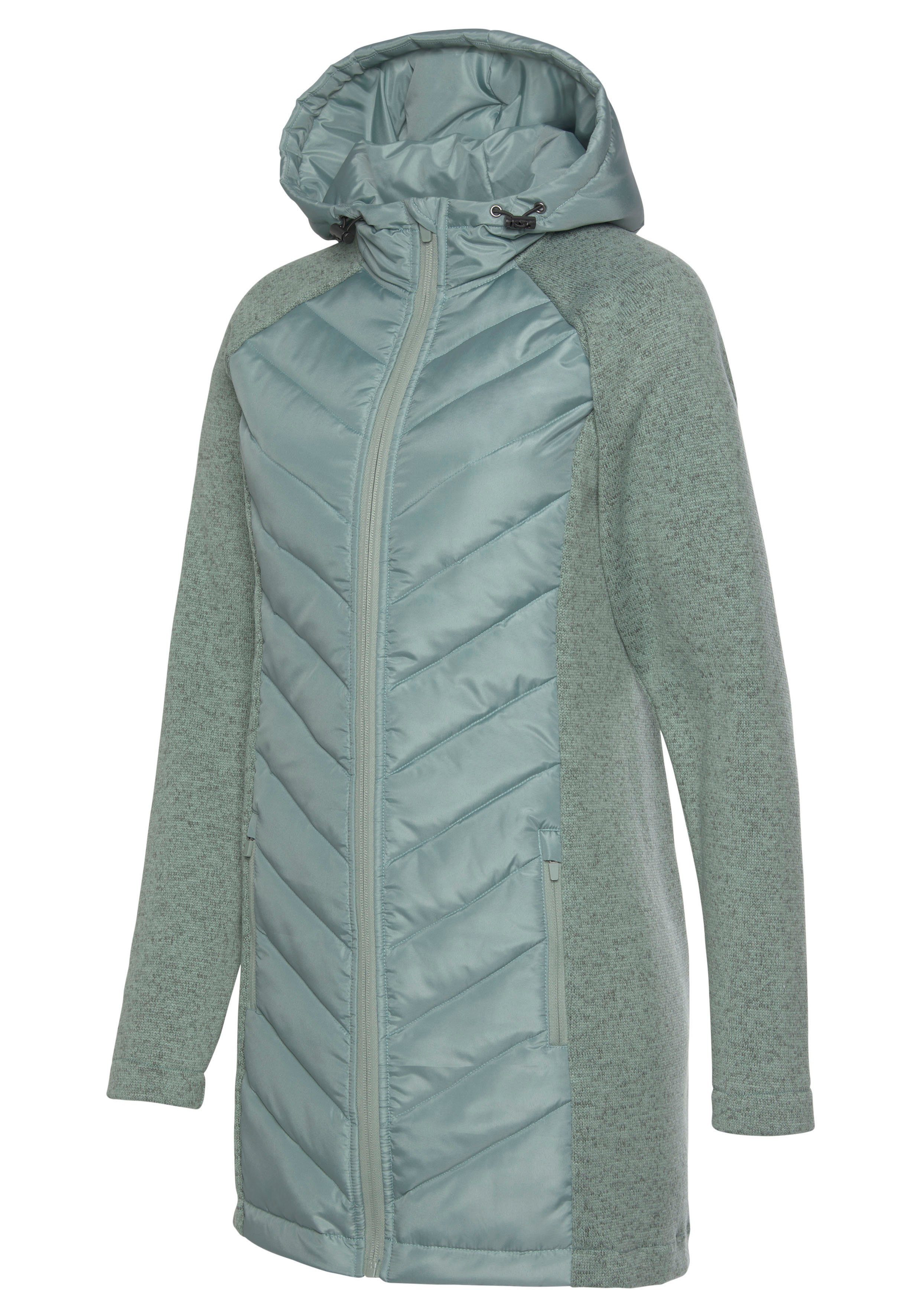 Vivance Gewatteerde jas met tricot-fleece-mouwen