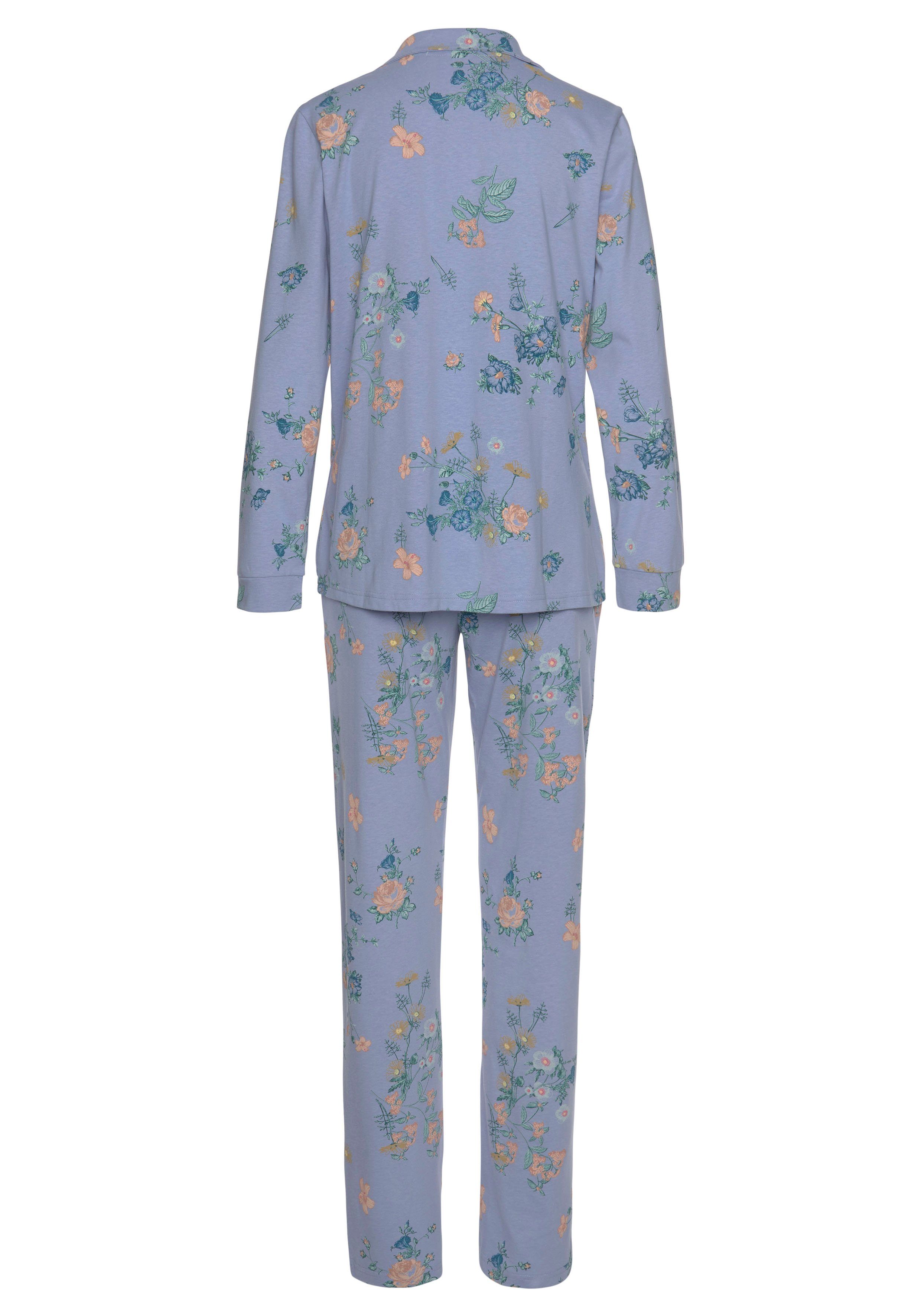 Vivance Dreams Pyjama met bloemenprint (2-delig, 1 stuk)