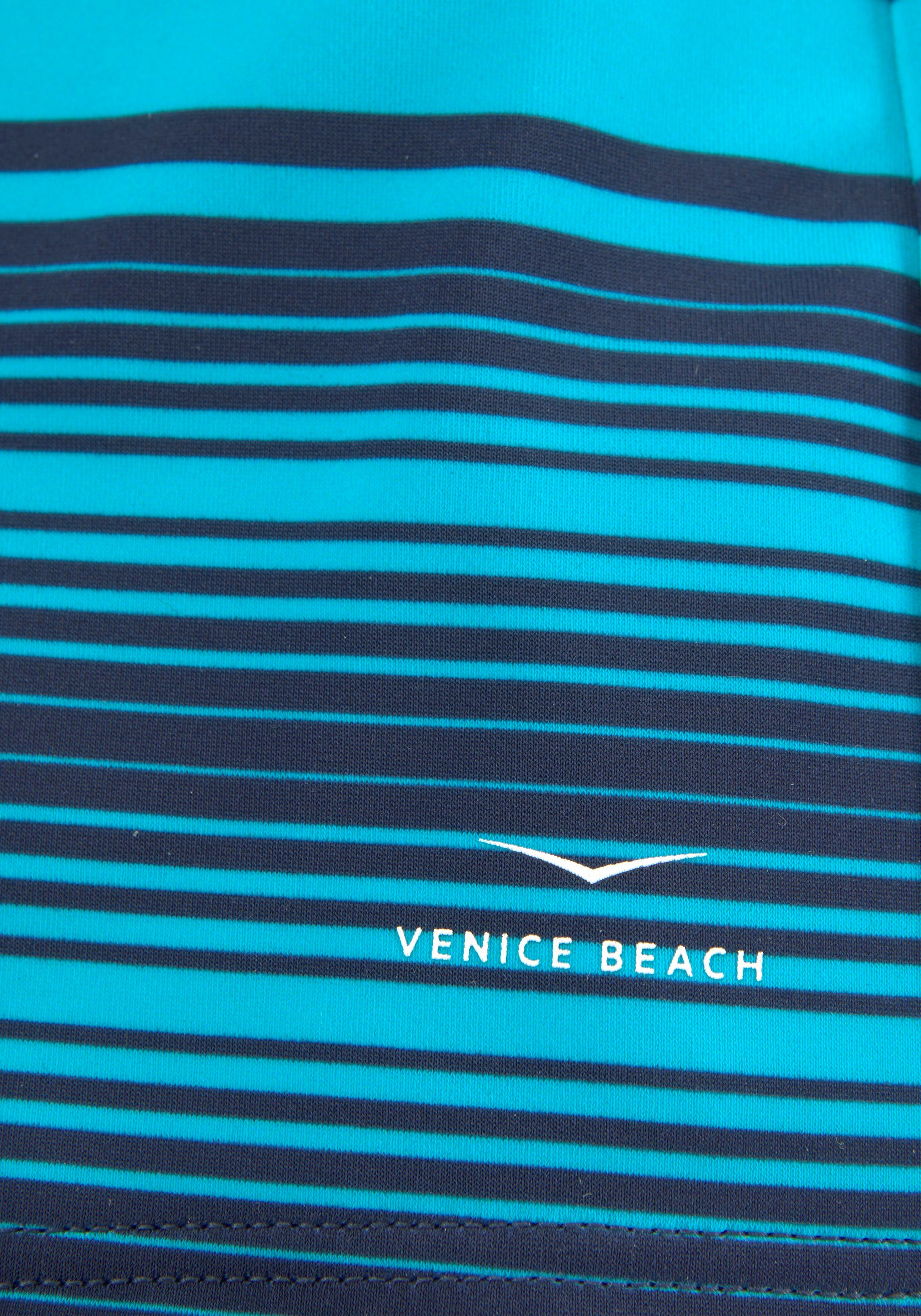 Venice Beach Zwemboxer in streepdesign heren maat 4 blauw