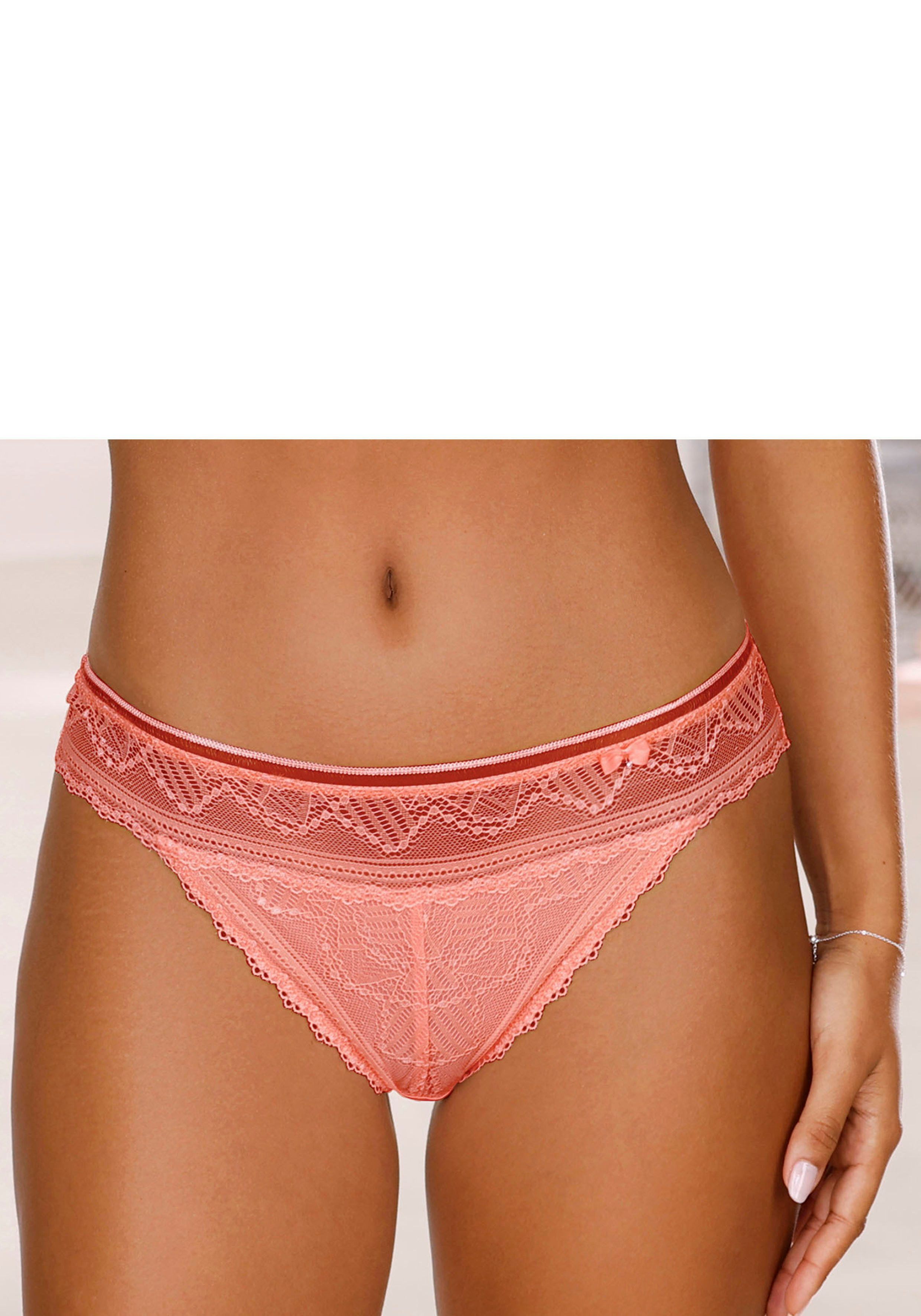 Lascana String TIZIANA met gedeeltelijk gerecycled kant