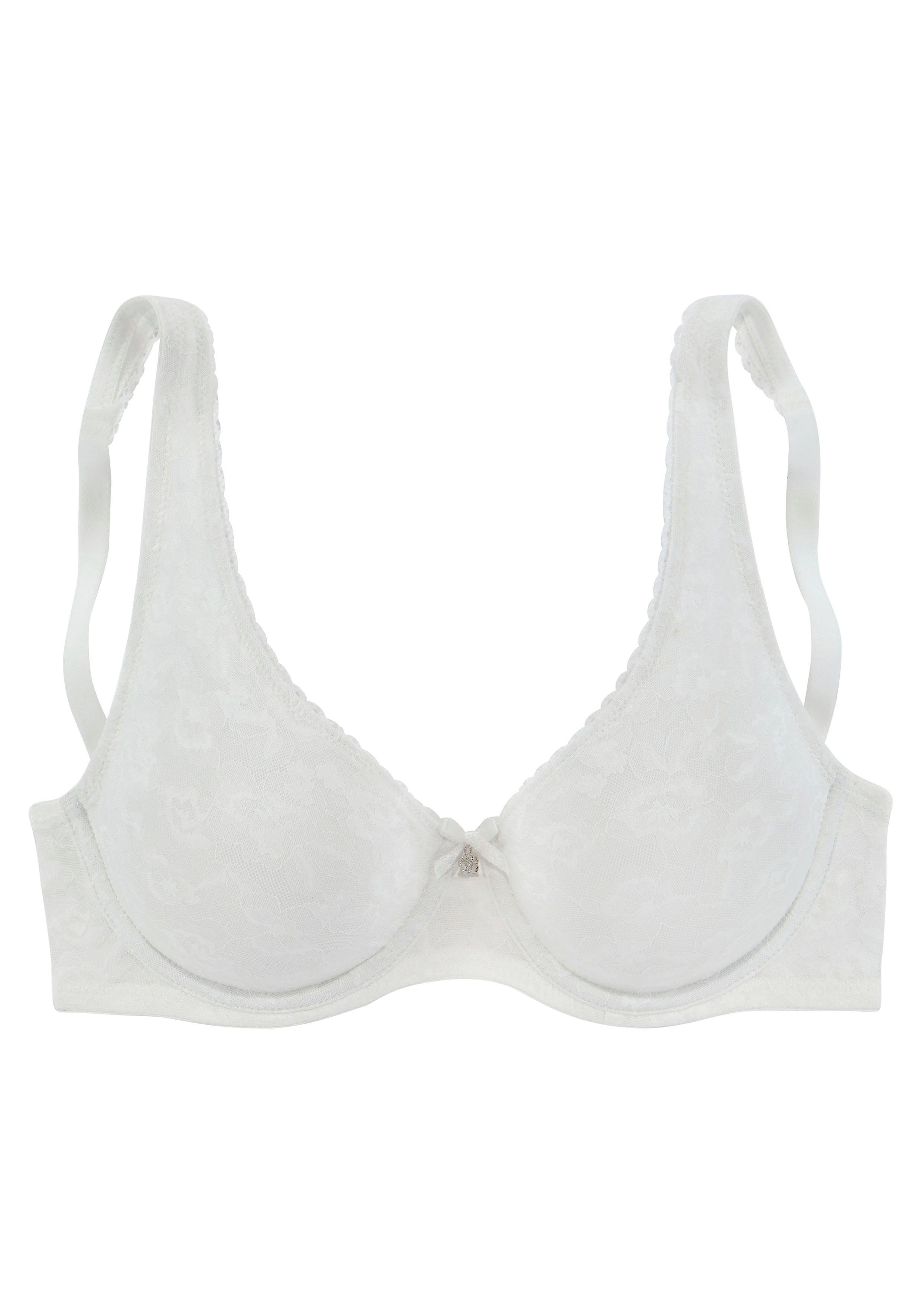 Nuance Minimizer-bh met fijn, gebloemd kant en cut-outs