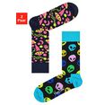 happy socks sokken met alien- en ruimte-motieven (2 paar) multicolor