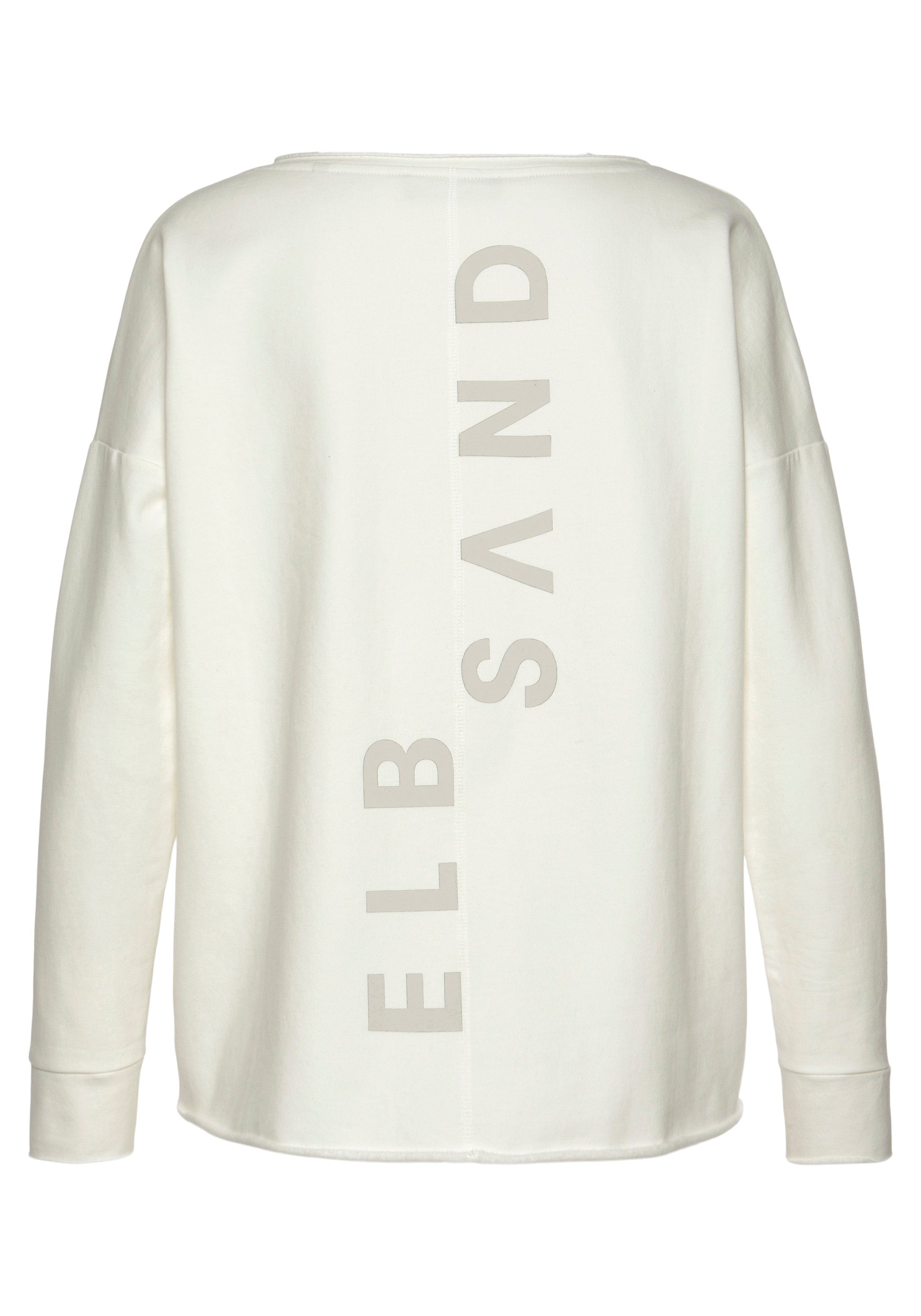 Elbsand Sweatshirt Raina met logoprint op de rug, sportief-casual