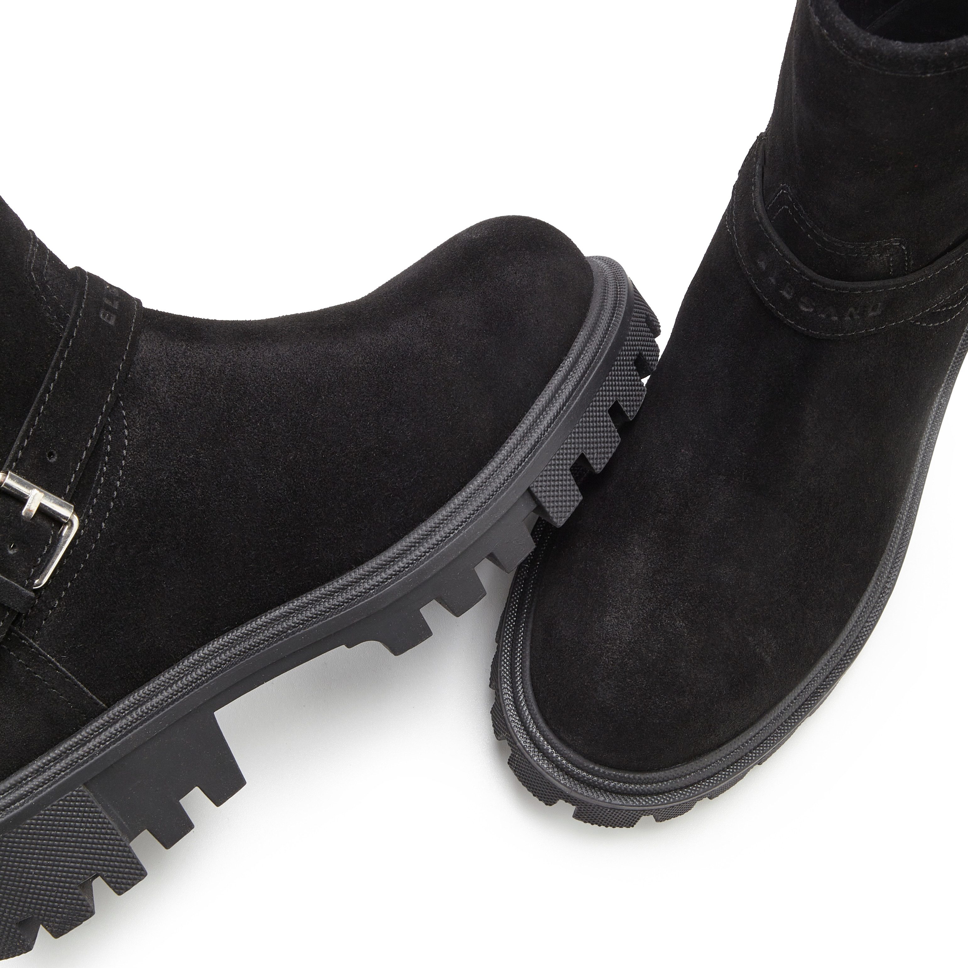 Elbsand Laarsjes van leer met trendy decoratieve gespen, laarzen, boots