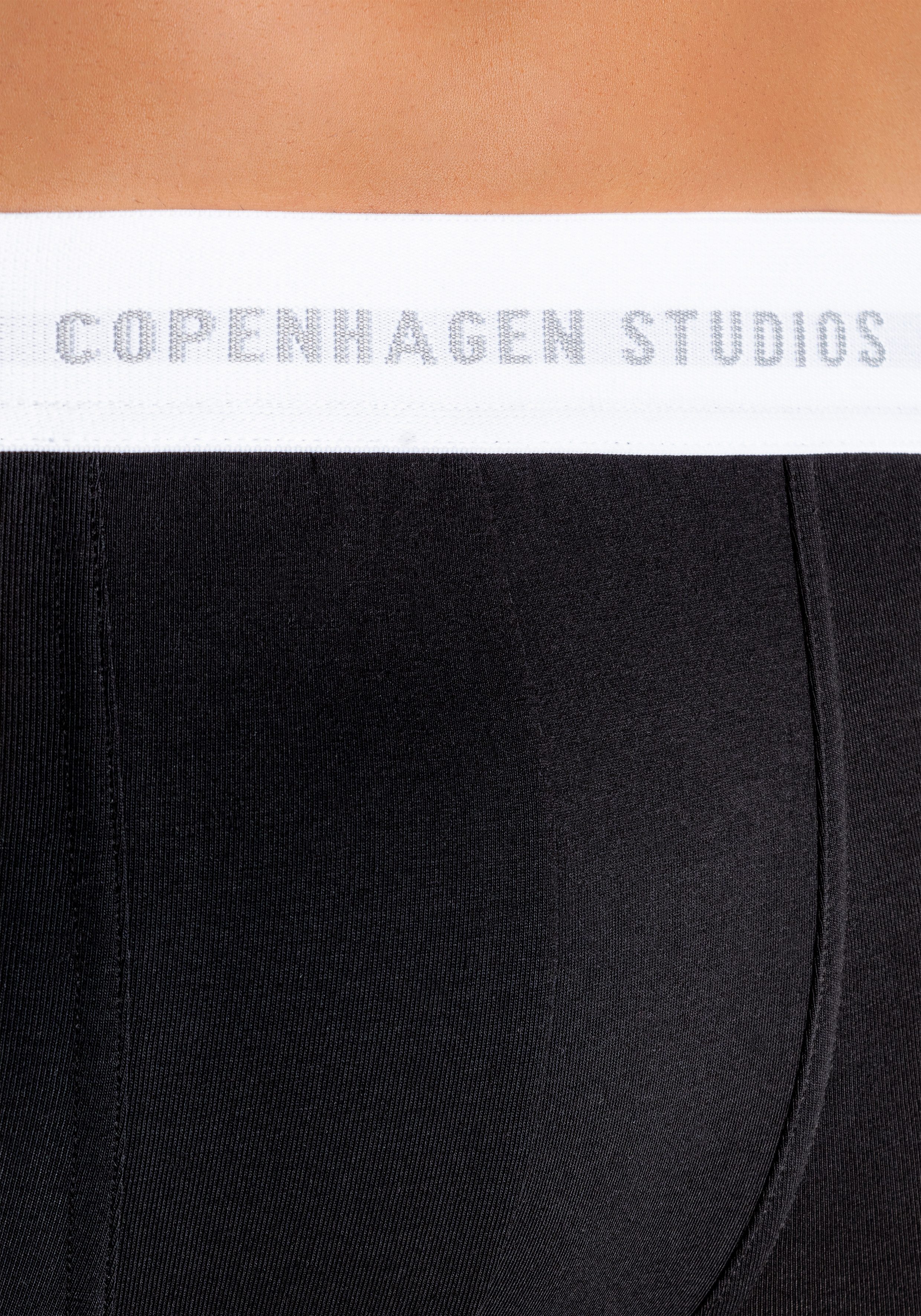 Copenhagen Studios Boxershort voor heren met langere pijpen en logo-tailleband (3 stuks)