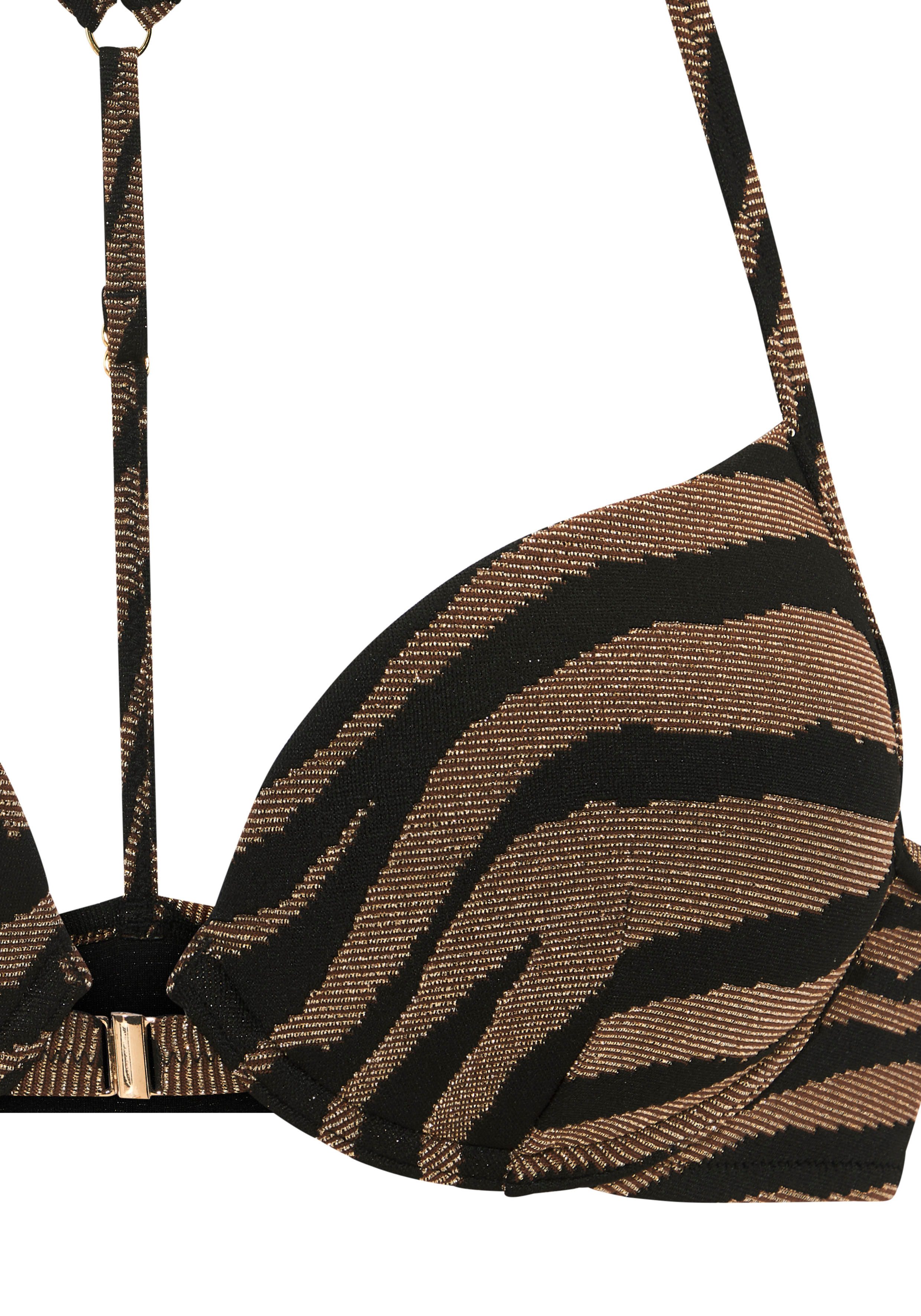 Bruno Banani Push-upbikini in tweekleurige animal-look