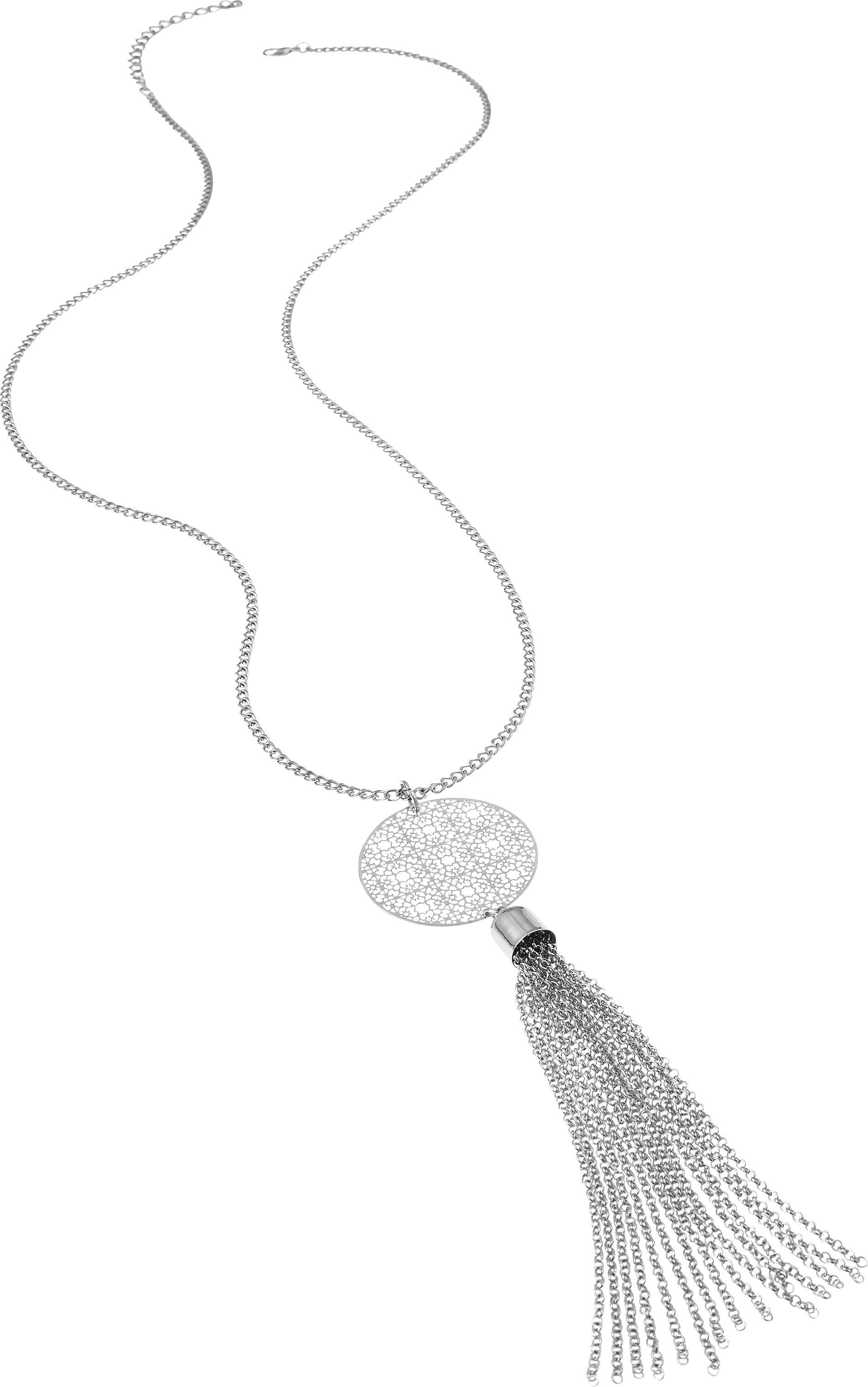 Lascana Lange ketting Halsketting met dromenvanger hanger met ornament en tassel, ketting met hanger, halssieraad