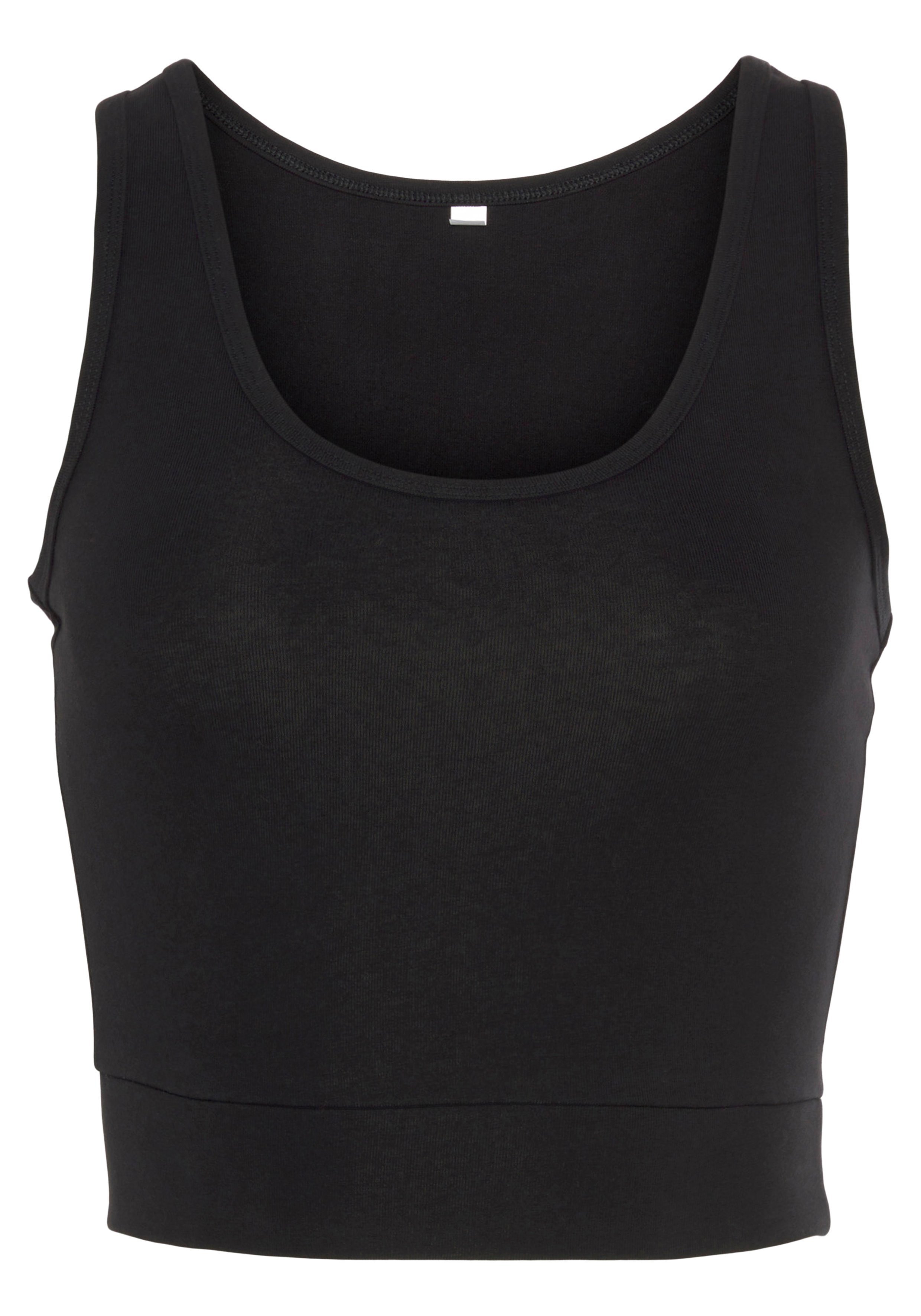 active by Lascana Sporttop Crop-top met brede bandjes