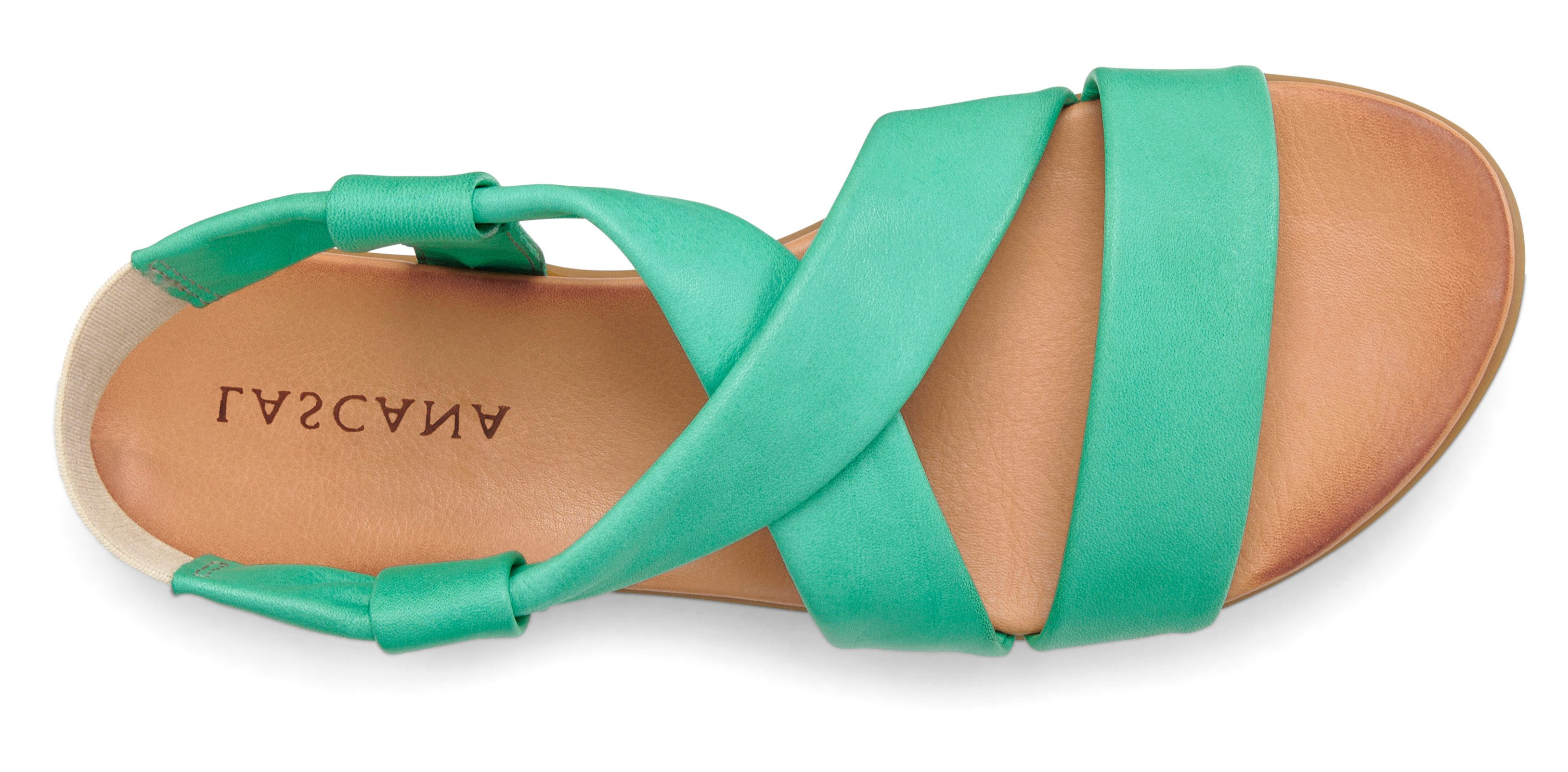 Lascana Sandalen Zomerschoen van leer met verfijnde bandjes, sandaal, zomerschoen