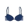 s.oliver red label beachwear push-up-bh 3 draagvarianten blauw