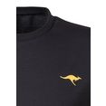 kangaroos shirt met korte mouwen met kangaroos-print op borsthoogte (set van 2) grijs