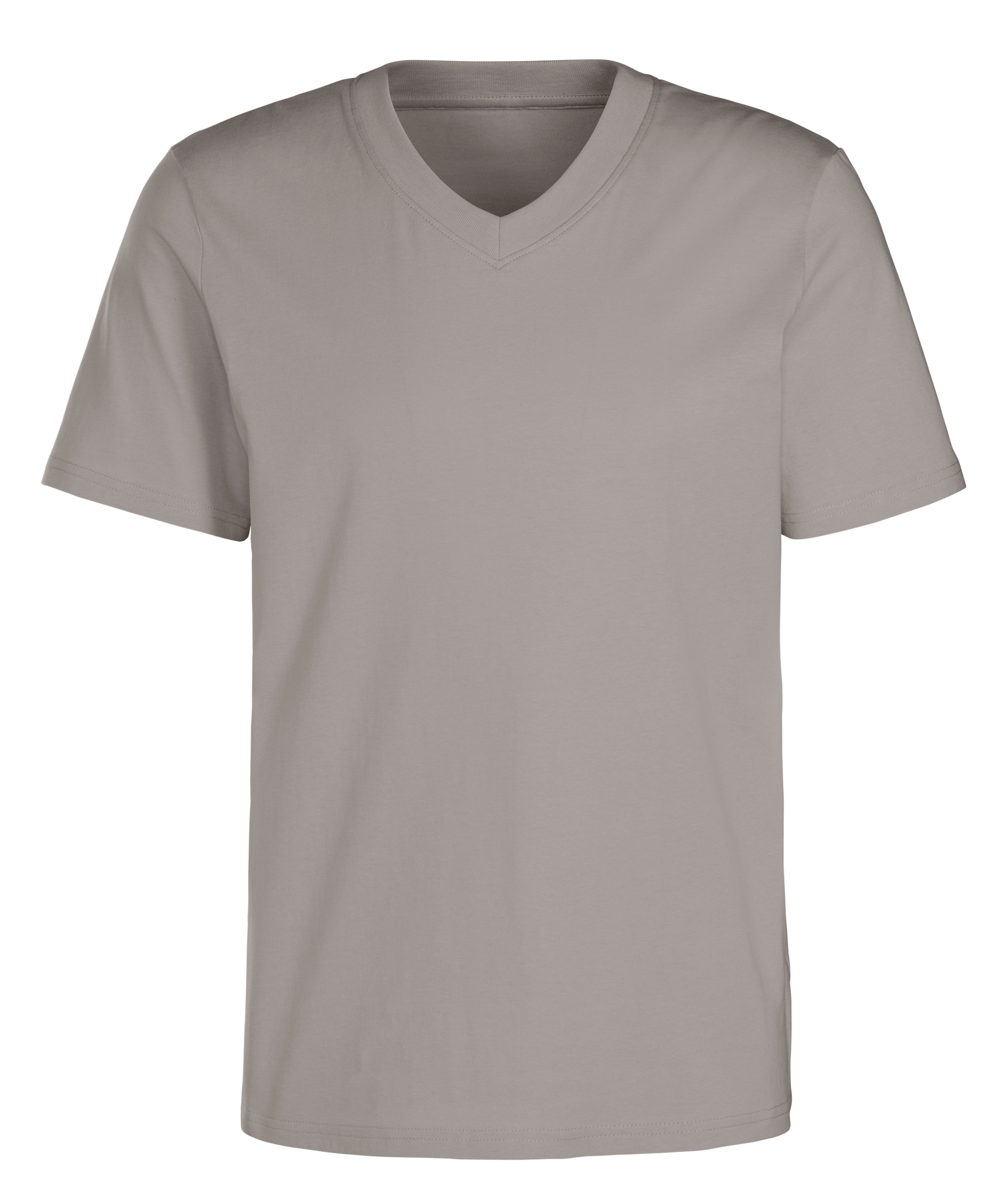 KangaROOS T-shirt Regular fit Vrijetijdsshirt met korte mouwen, V-hals van 100% katoen (Set van 2)