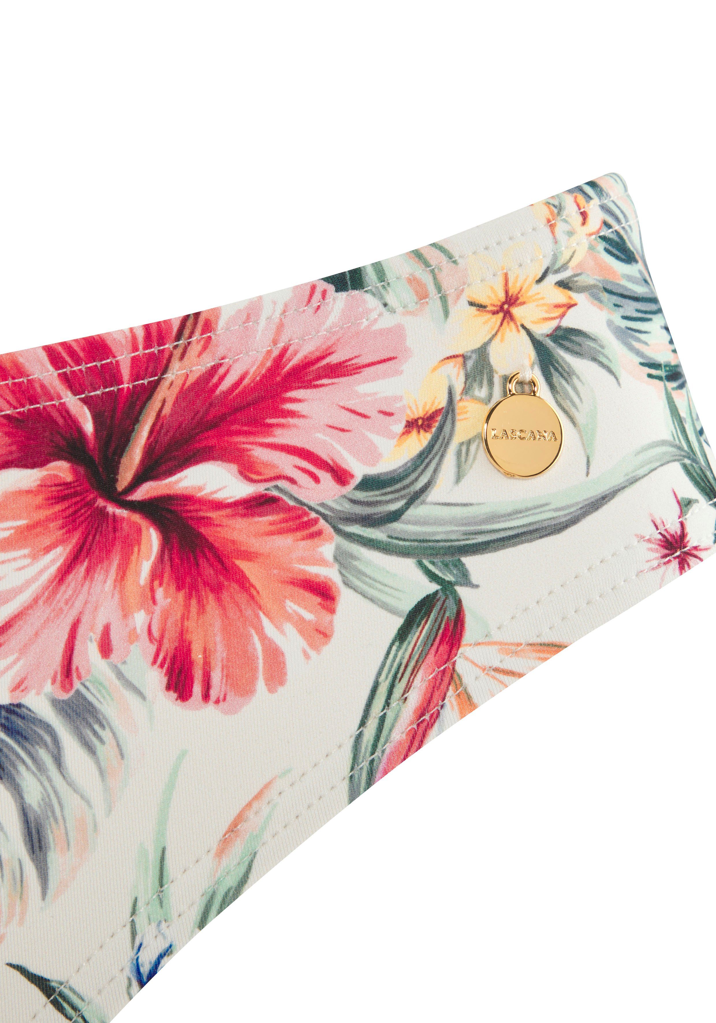 Lascana Bikinibroekje Salsa met normale snit en geweldige bloemenprint