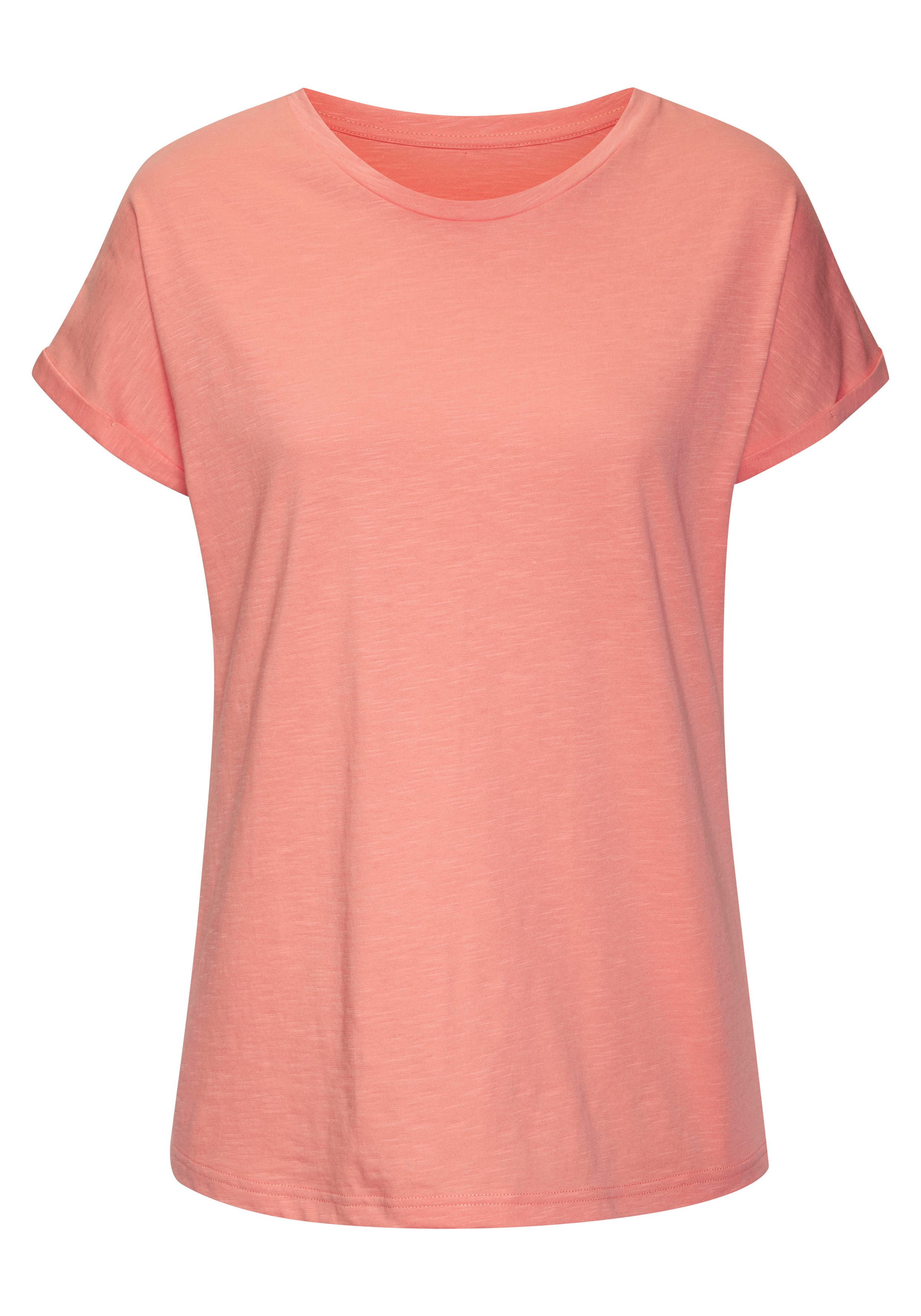 Vivance T-shirt Met modieuze frontprint in een zachte katoenkwaliteit (Set van 2)