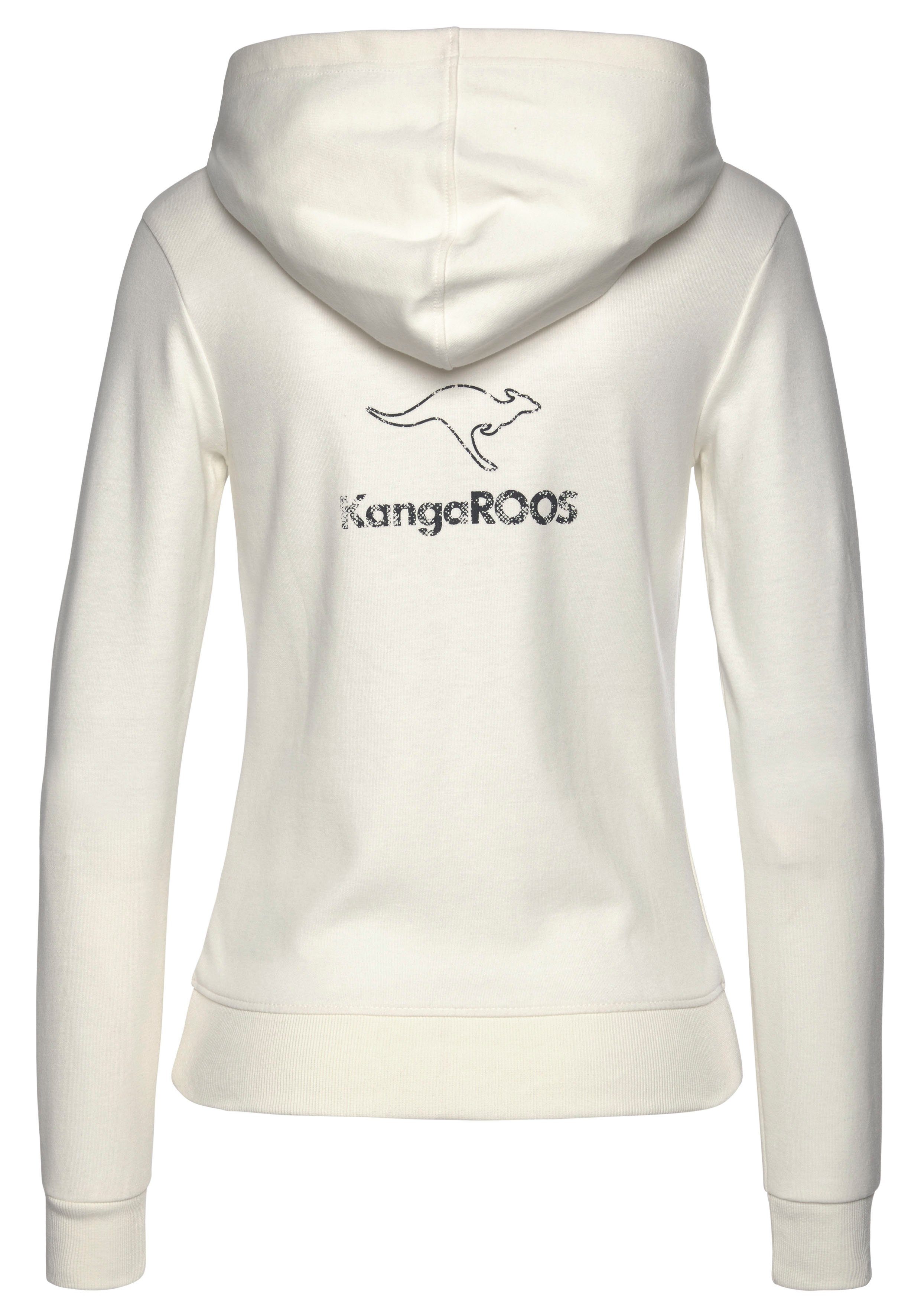 KangaROOS Sweatvest met grote logoprint op de rug, loungepak